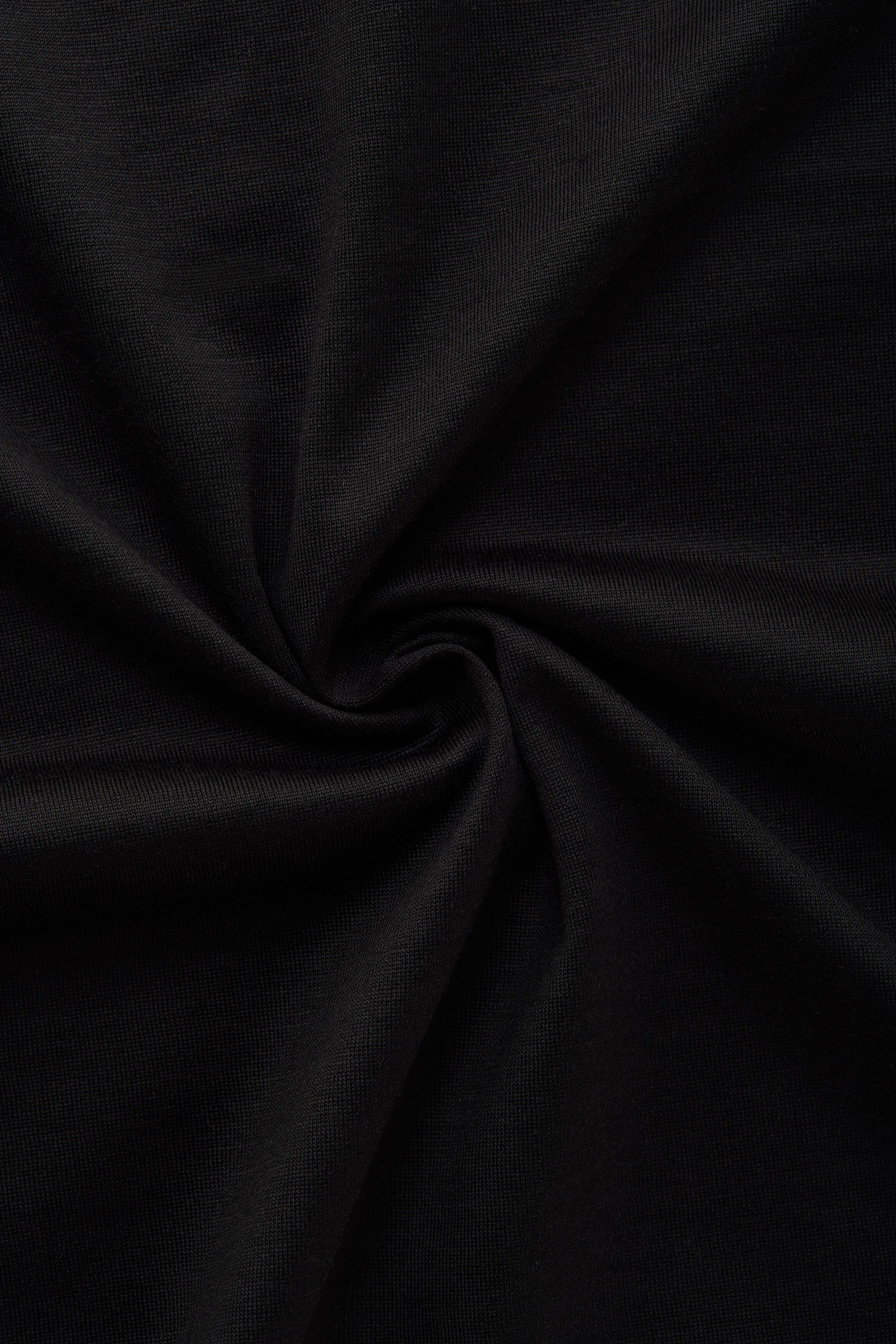 Silk Cotton Short Sleeve Crew Neck T-Shirt Black sold by Wolf vs Goat product image thumbnail 4