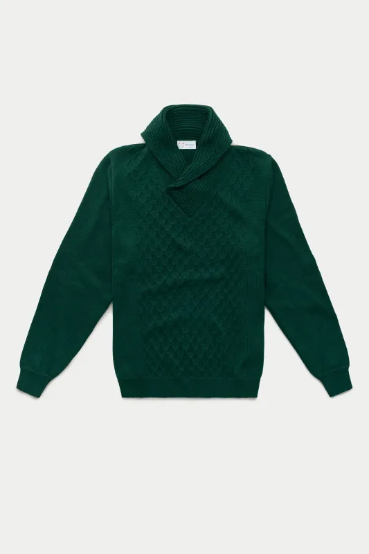 Long Sleeve Wool Knitted Shawl Collar Sweater 3 Color Options sold by Wolf vs Goat