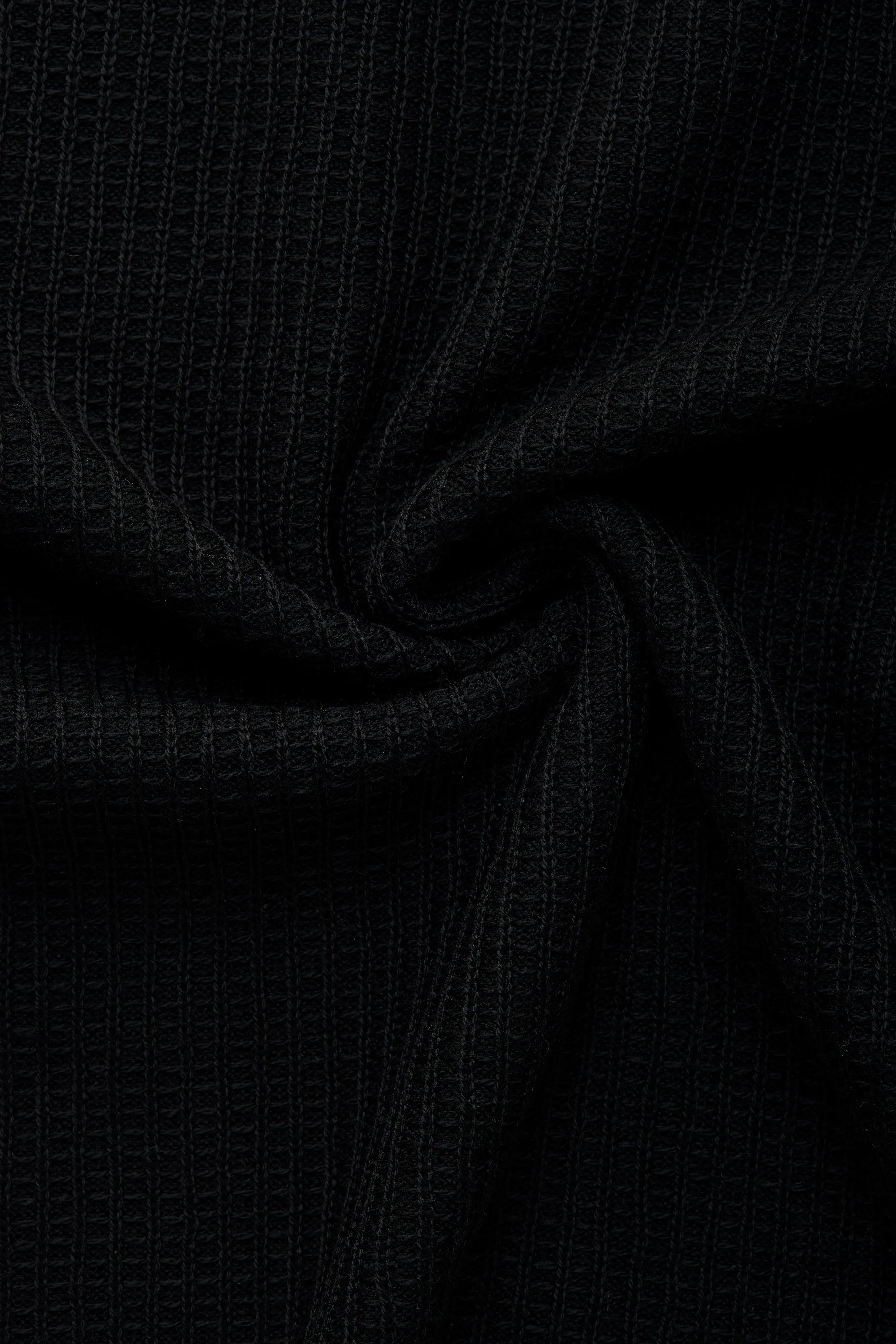 Long Sleeve Wool Knitted Waffle Crewneck 3 Color Options sold by Wolf vs Goat product image thumbnail 4