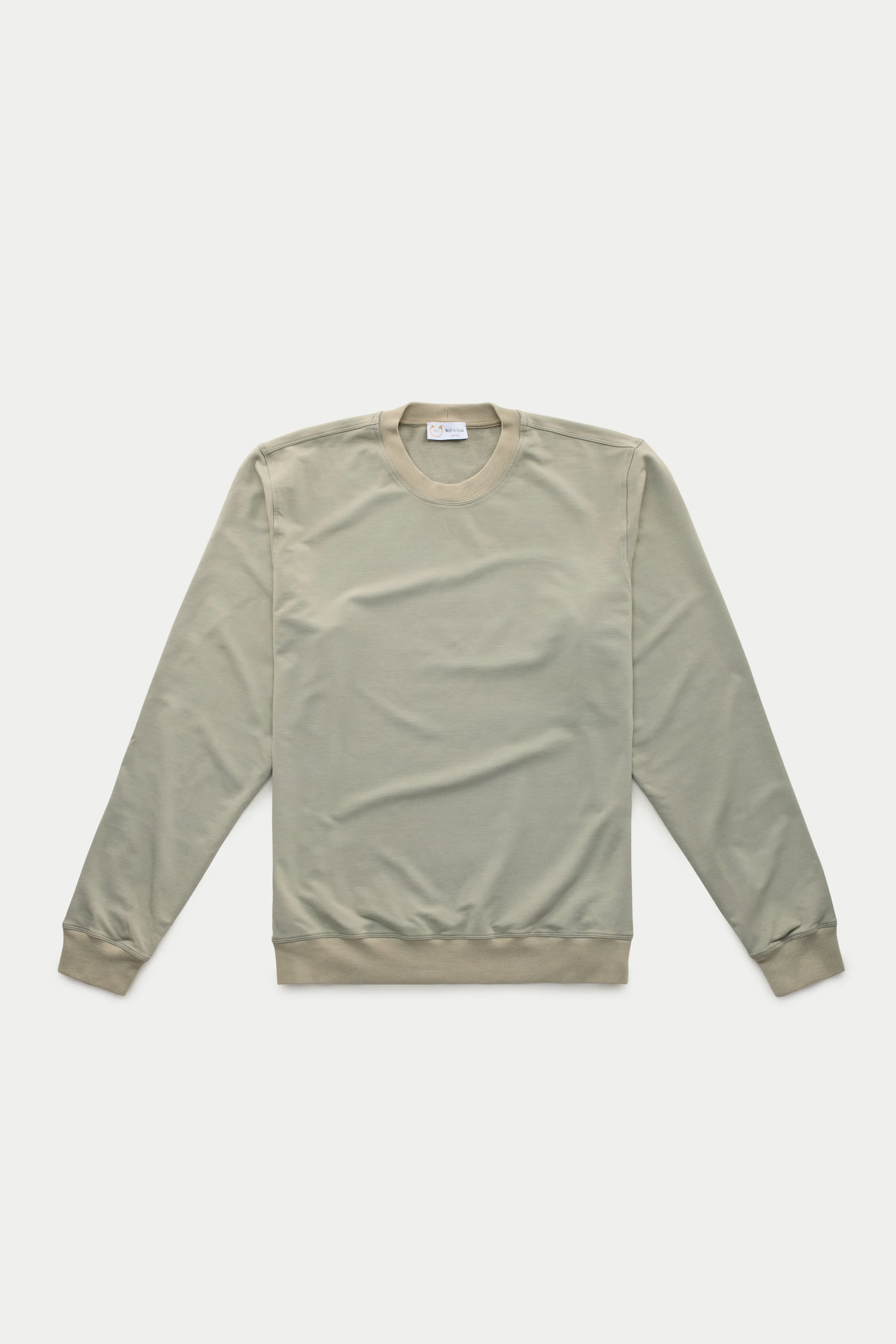 Bamboo Sorona Relaxed Crewneck Sweatshirt Dolphin sold by Wolf vs Goat