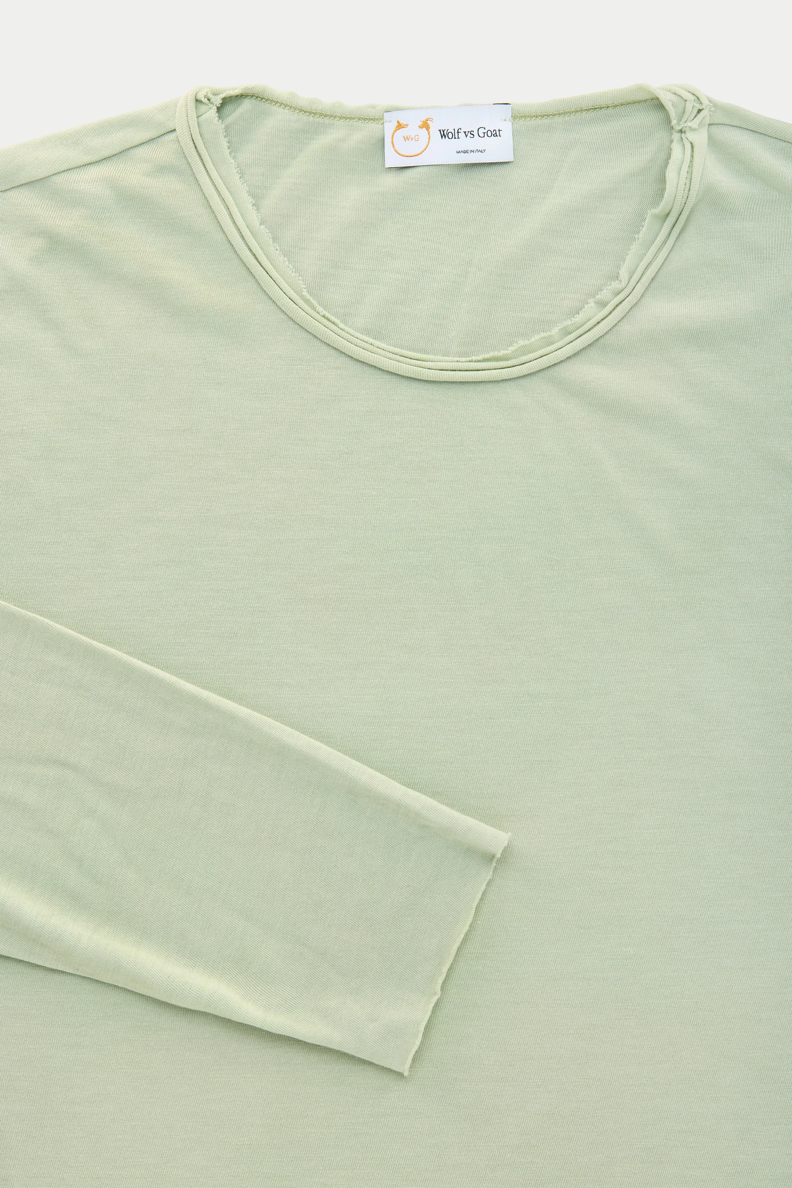 Bamboo Sorona LongSleeve Roll Neck T-Shirt Green Lily sold by Wolf vs Goat product image thumbnail 2