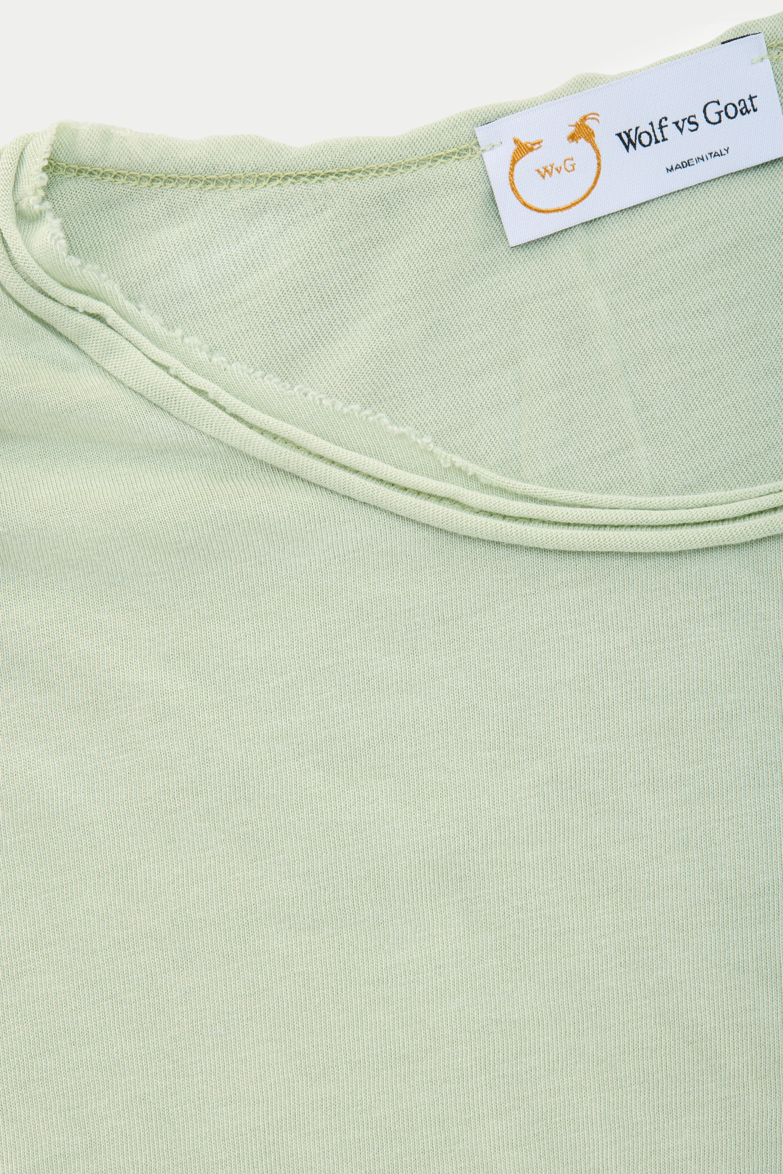 Bamboo Sorona Short Sleeve Roll Neck T-Shirt Green Lily sold by Wolf vs Goat product image thumbnail 3