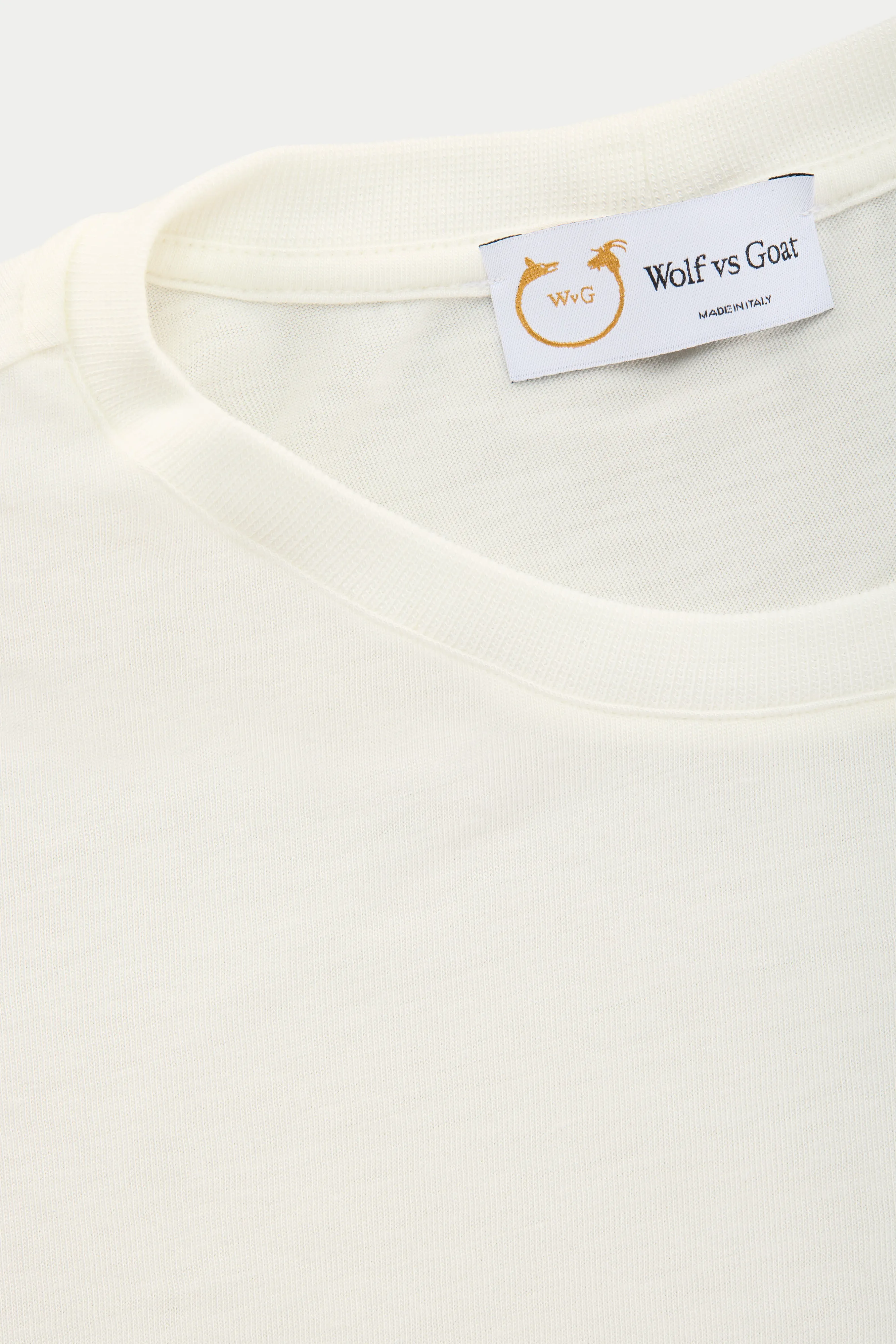 Bamboo Sorona Long Sleeve Crew Neck T-Shirt Cloud Dancer sold by Wolf vs Goat product image thumbnail 3