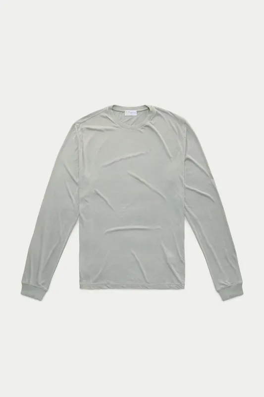 Bamboo Sorona Long Sleeve Crew Neck T-Shirt Paloma sold by Wolf vs Goat