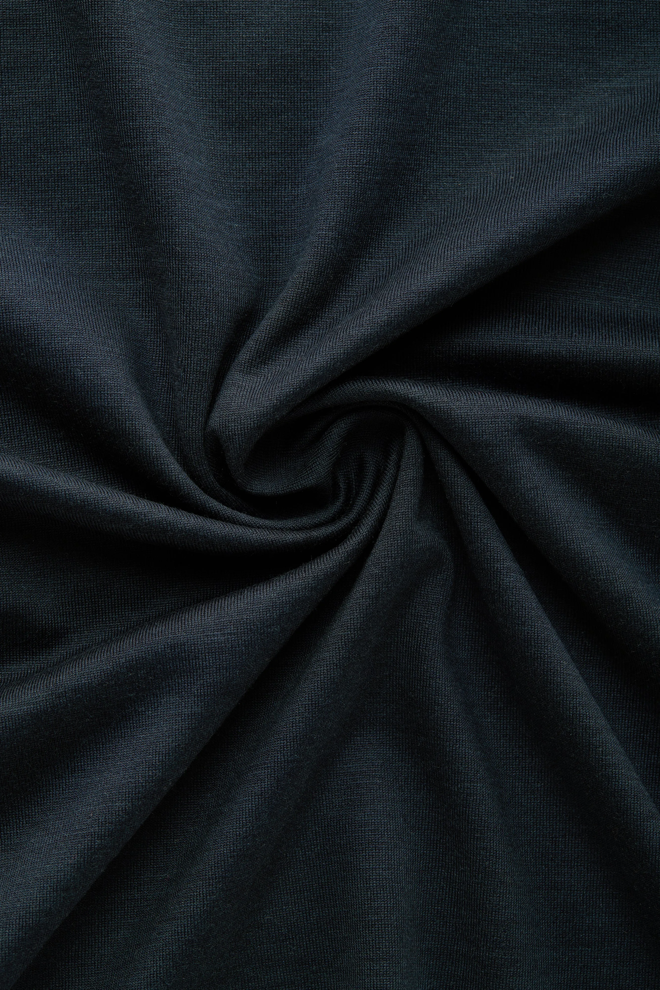 Silk Cotton Long Sleeve Crew Neck T-Shirt Midnight sold by Wolf vs Goat product image thumbnail 4