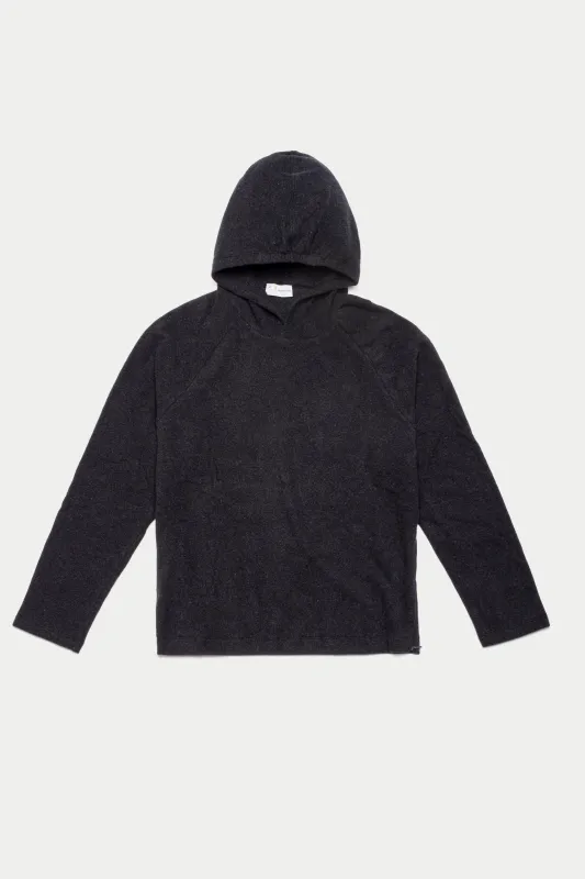Rocco Brushed Cotton Hoodie Charcoal Grey sold by Wolf vs Goat