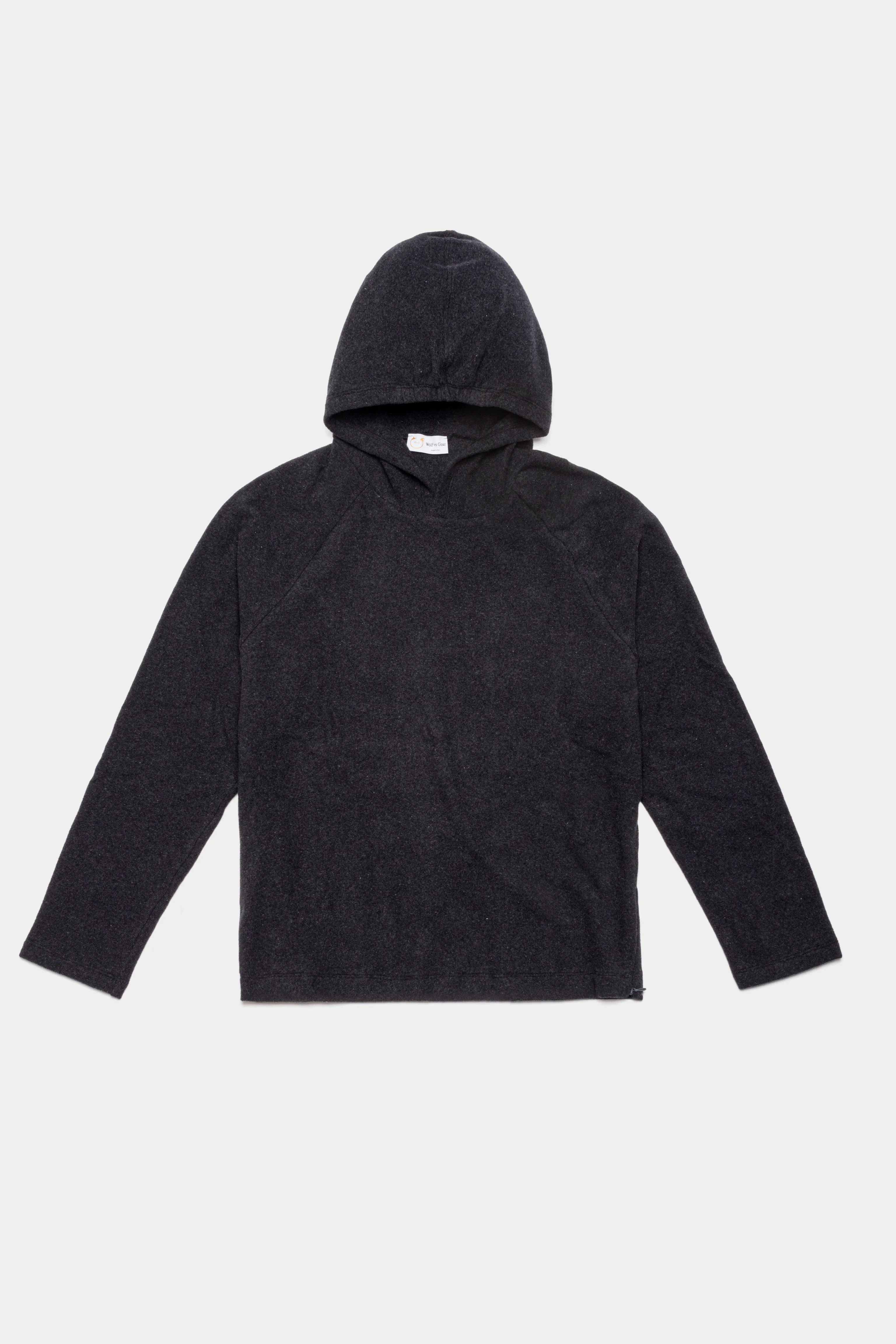 Rocco Brushed Cotton Hoodie Charcoal Grey sold by Wolf vs Goat