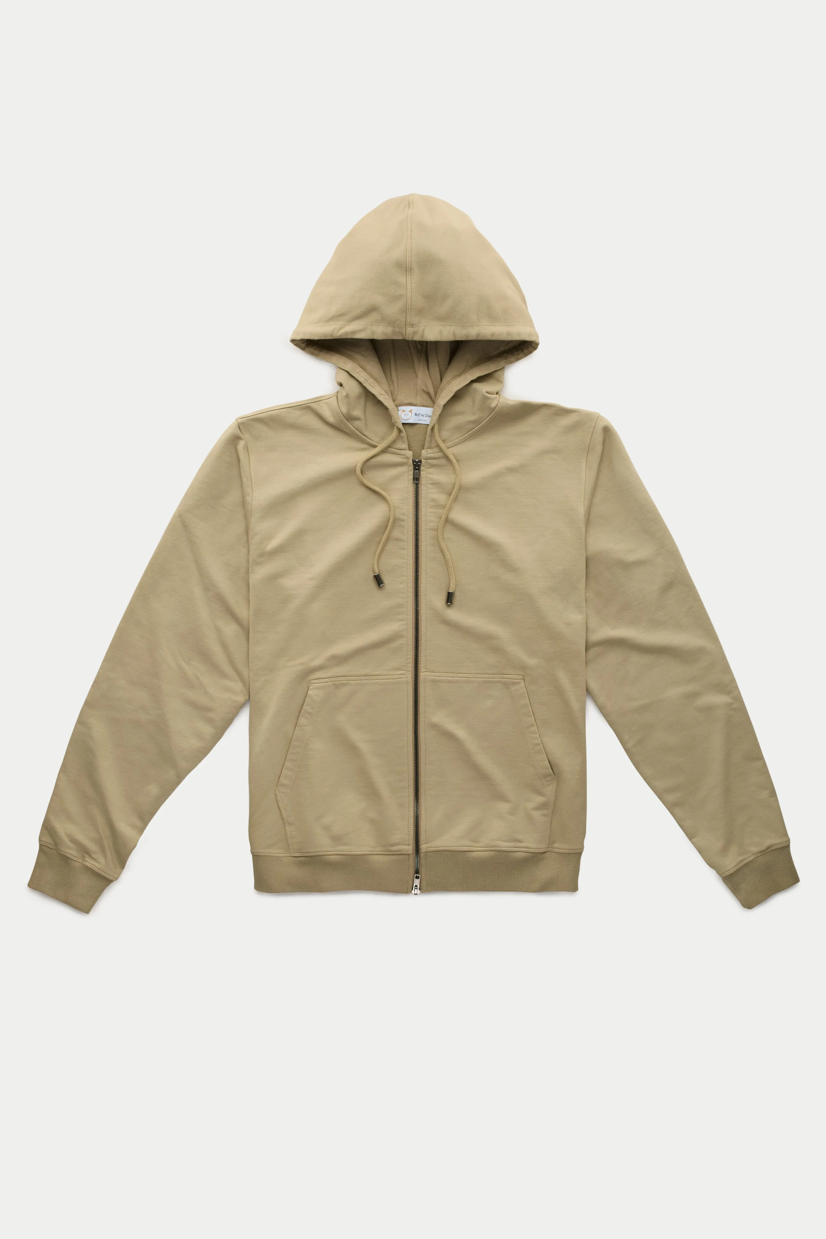 Cotton Modal Zip Up Hoodie Candied Ginger sold by Wolf vs Goat
