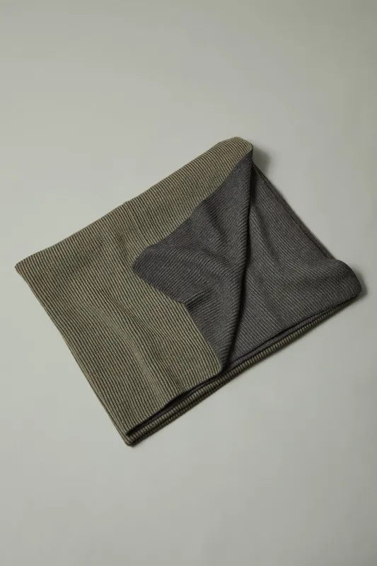 Wool Blanket Green and Dark Gray sold by Wolf vs Goat