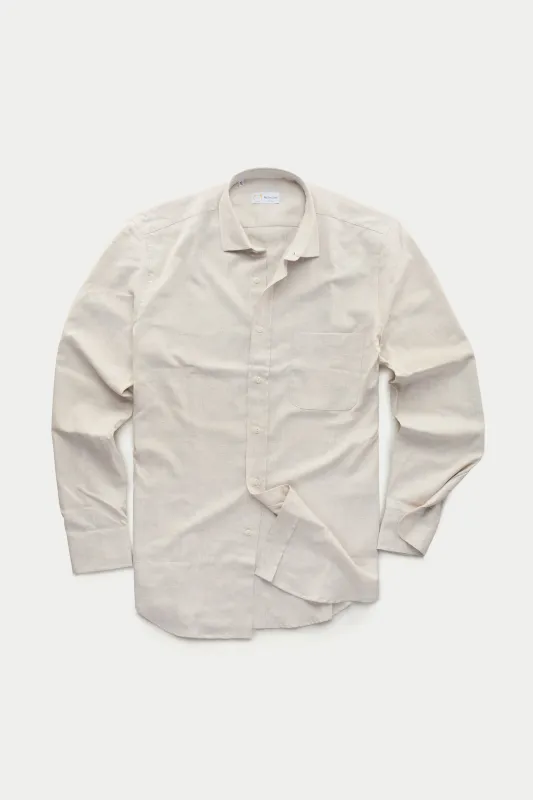 Long Sleeve Regular After-Dinner Button Down Cotton Shirt Vintage Cotton sold by Wolf vs Goat