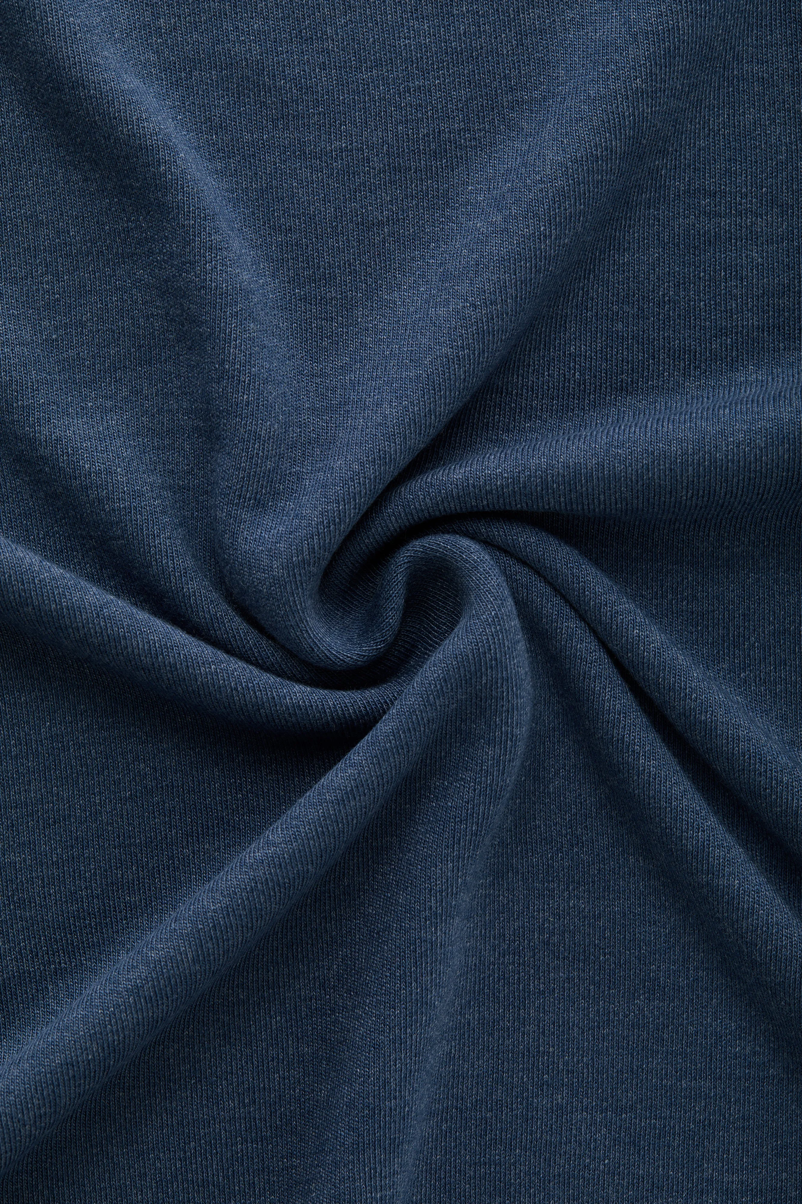 Heavyweight Bamboo Sorona Interlock Long Sleeve Crew Navy sold by Wolf vs Goat product image thumbnail 4