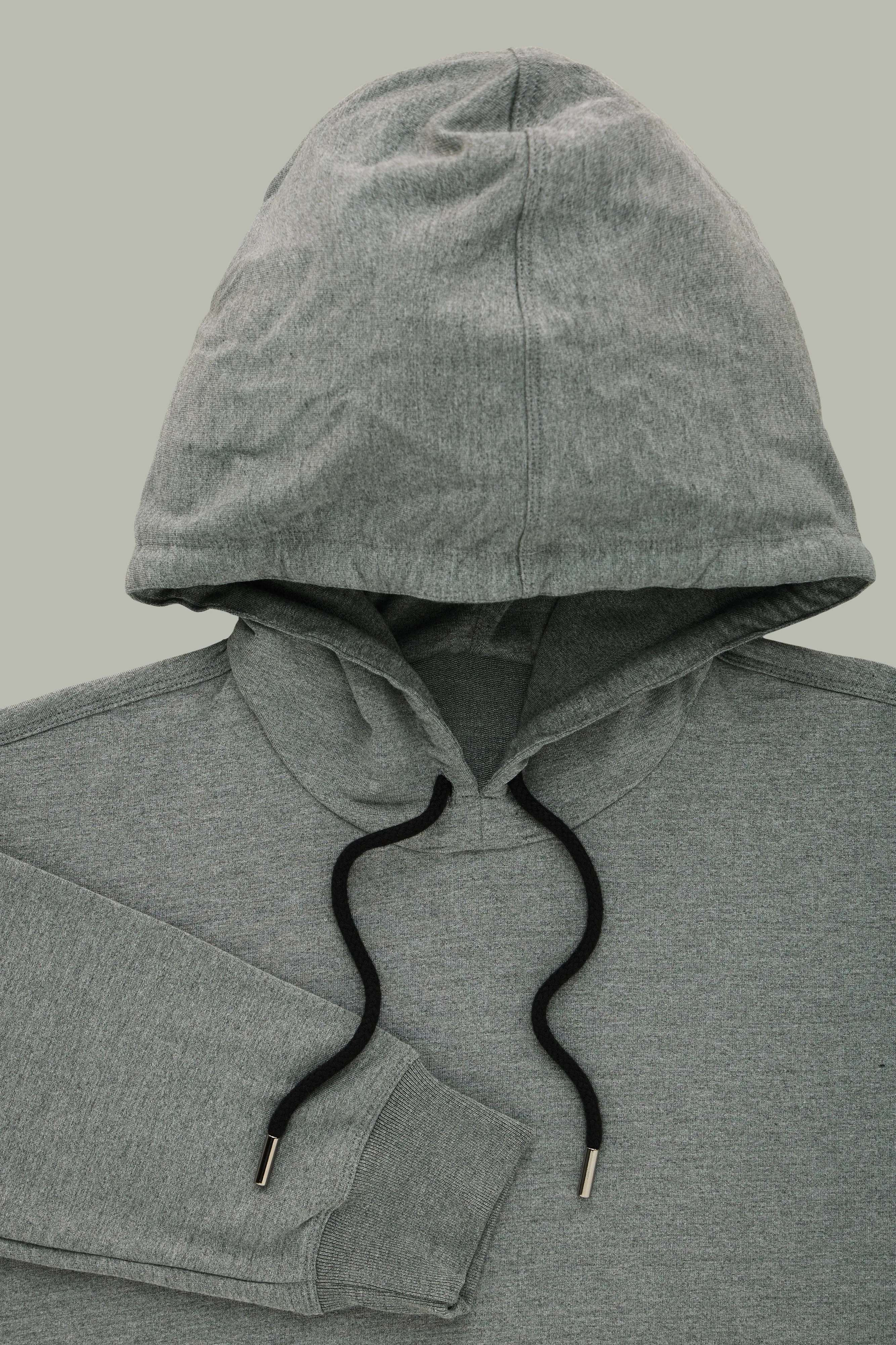 Bamboo Sorona Bleach Hoodie Gray sold by Wolf vs Goat product image thumbnail 2