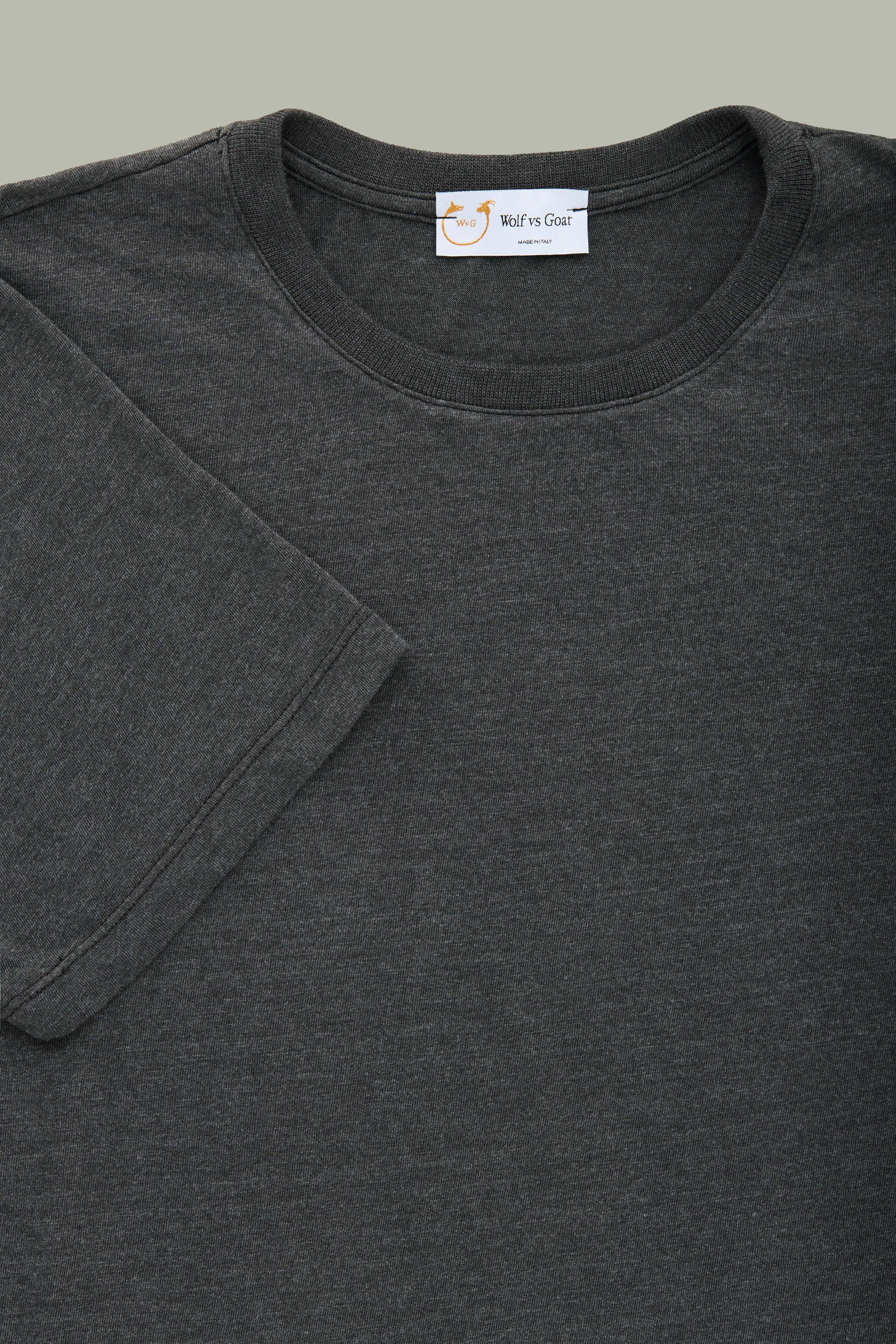 Light Weight Bamboo Sorona Short Sleeve Crew Neck Black sold by Wolf vs Goat product image thumbnail 2