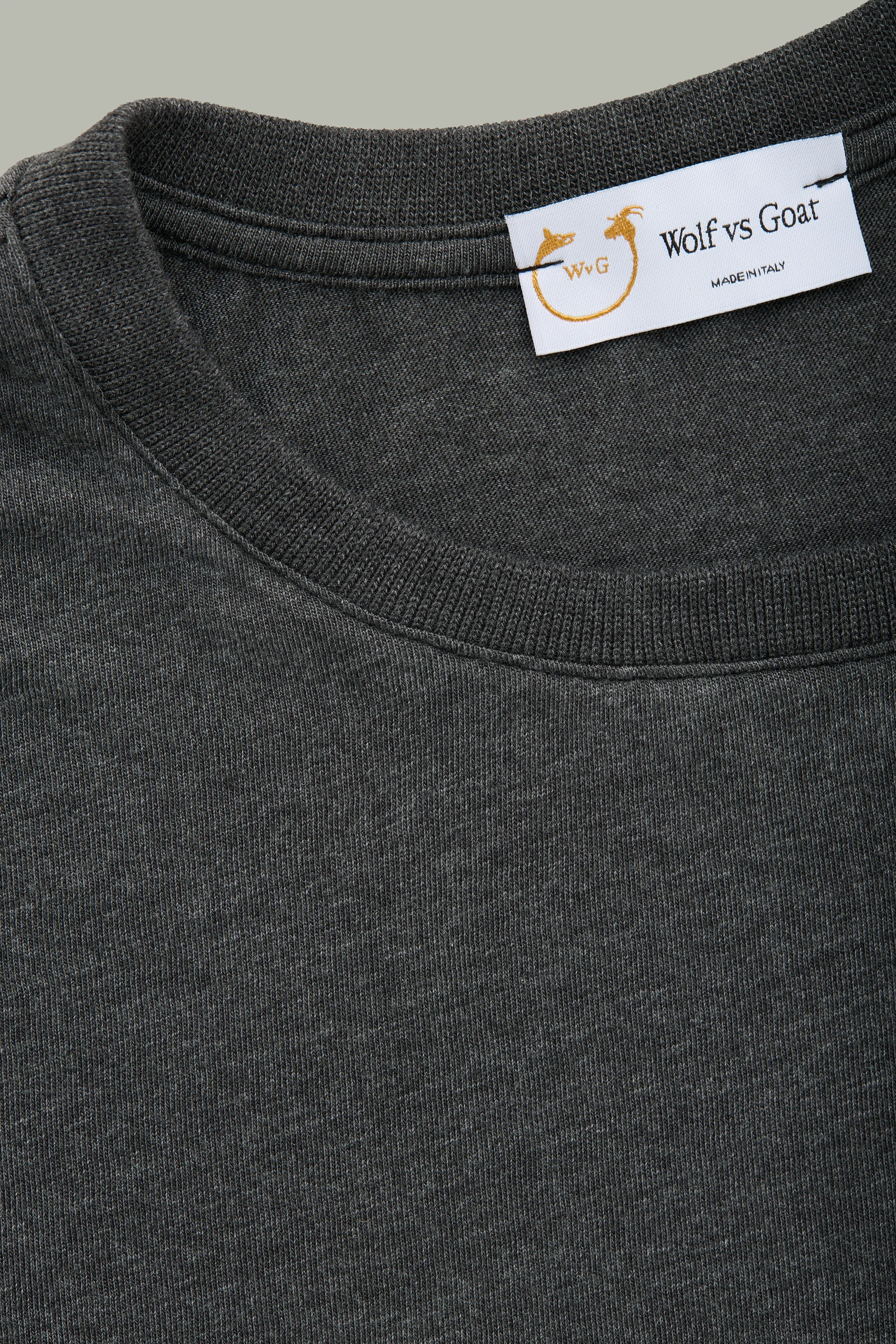 Light Weight Bamboo Sorona Short Sleeve Crew Neck Black sold by Wolf vs Goat product image thumbnail 3