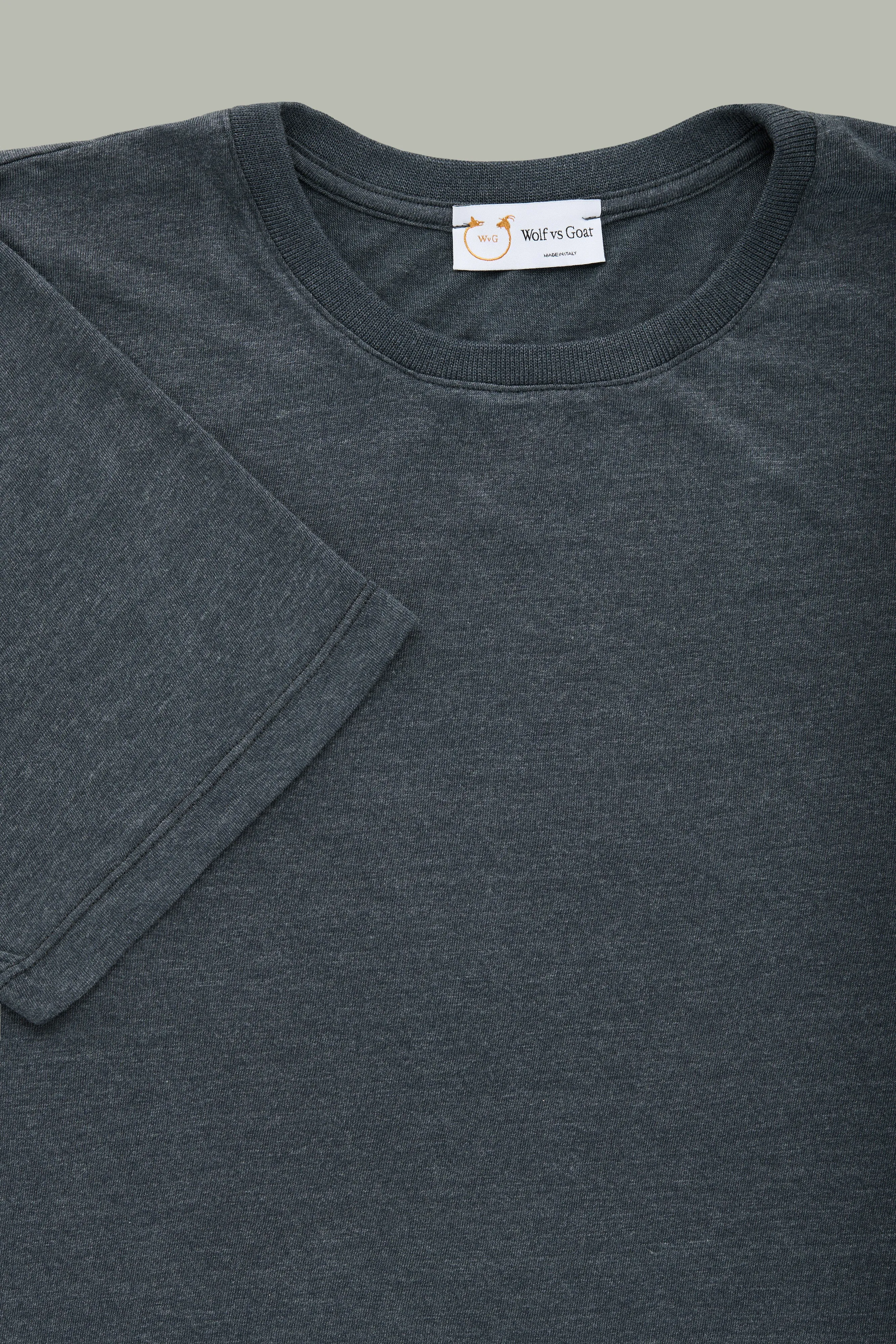 Light Weight Bamboo Sorona Short Sleeve Crew Neck Navy sold by Wolf vs Goat product image thumbnail 2