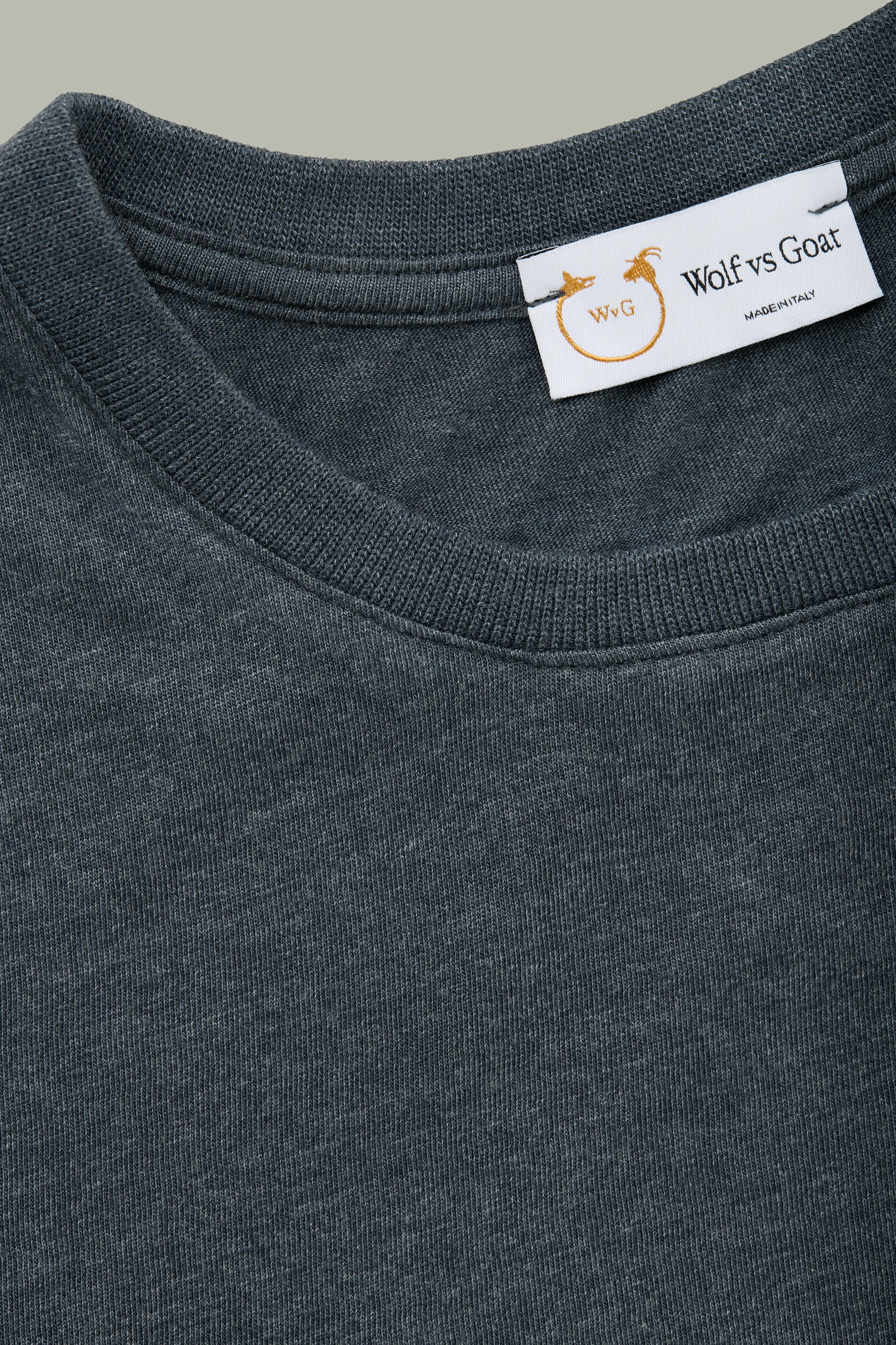 Light Weight Bamboo Sorona Short Sleeve Crew Neck Navy sold by Wolf vs Goat product image thumbnail 3