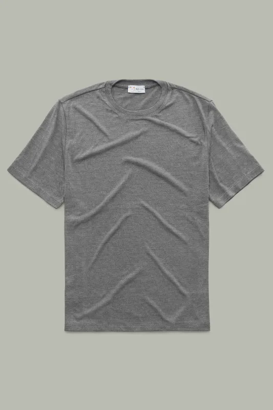 Light Weight Bamboo Sorona Short Sleeve Crew Neck Grey sold by Wolf vs Goat