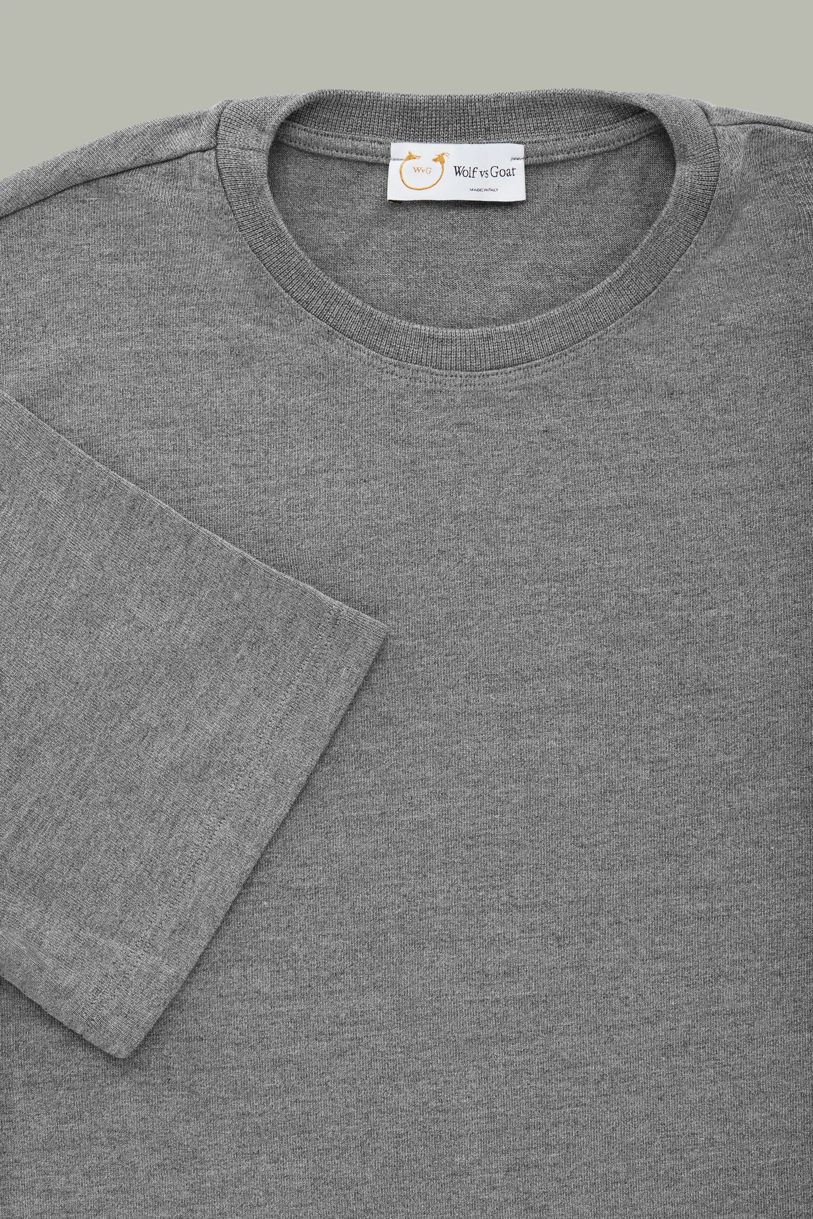 Light Weight Bamboo Sorona Short Sleeve Crew Neck Grey sold by Wolf vs Goat product image thumbnail 2
