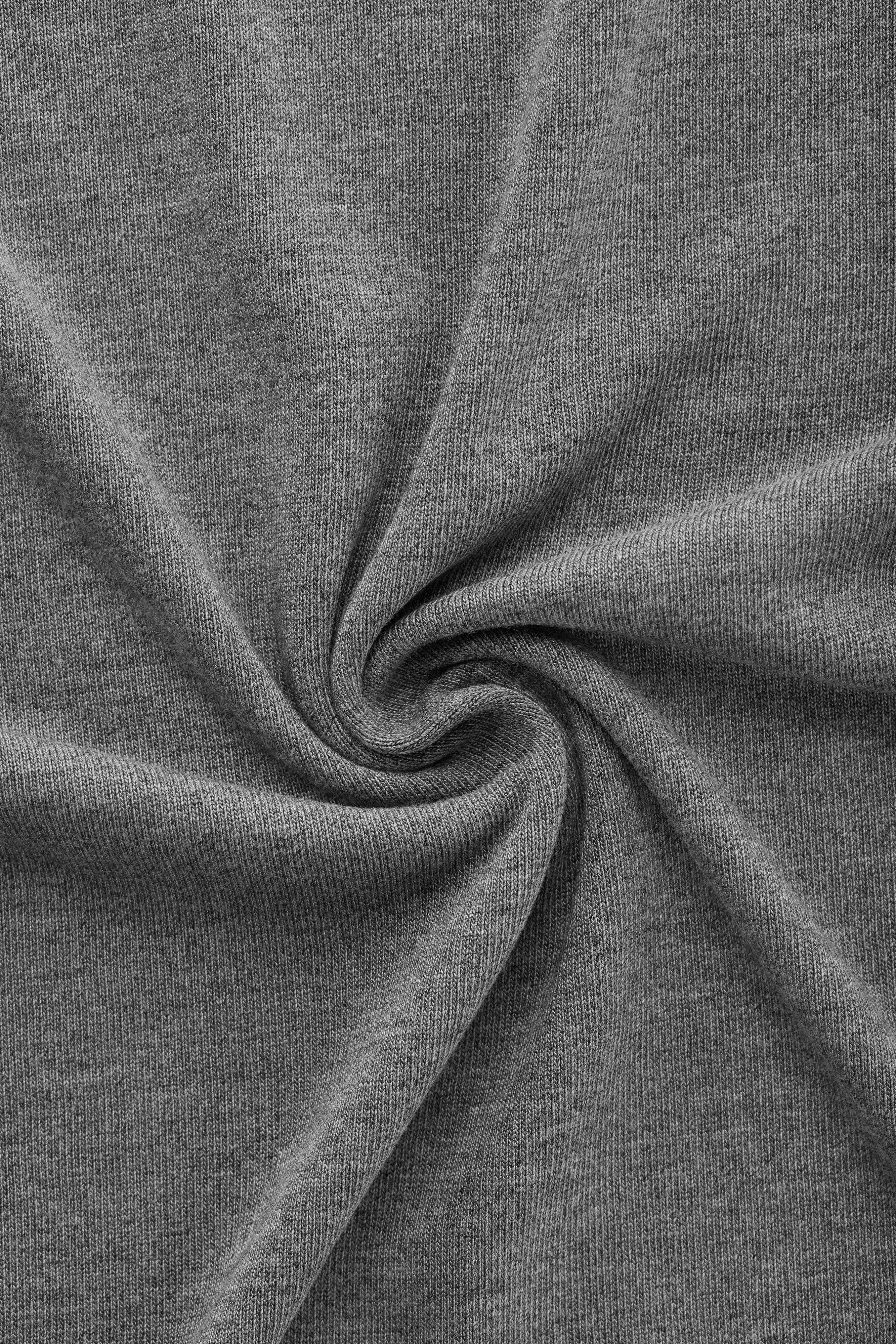 Light Weight Bamboo Sorona Short Sleeve Crew Neck Grey sold by Wolf vs Goat product image thumbnail 4