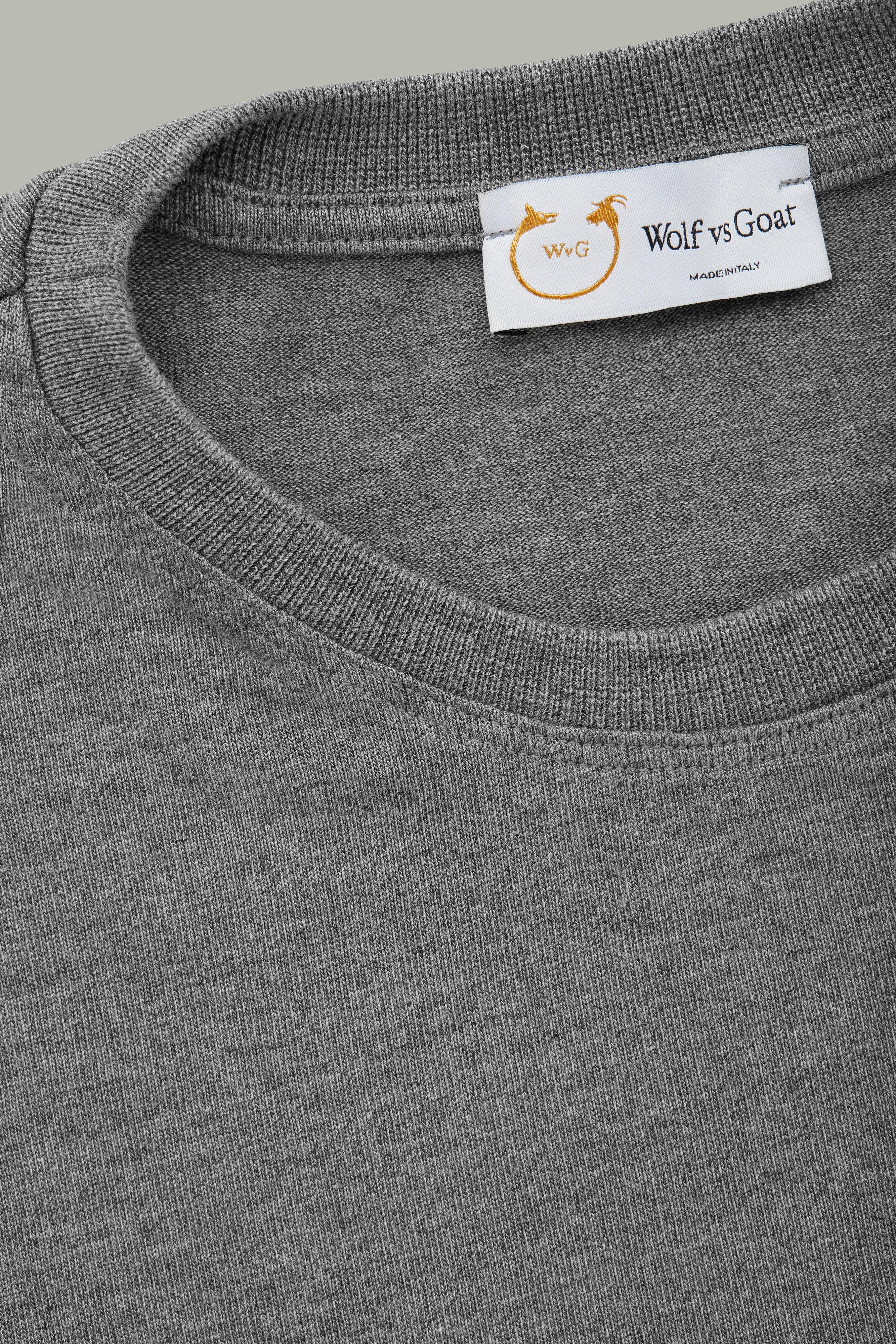 Light Weight Bamboo Sorona Short Sleeve Crew Neck Grey sold by Wolf vs Goat product image thumbnail 3