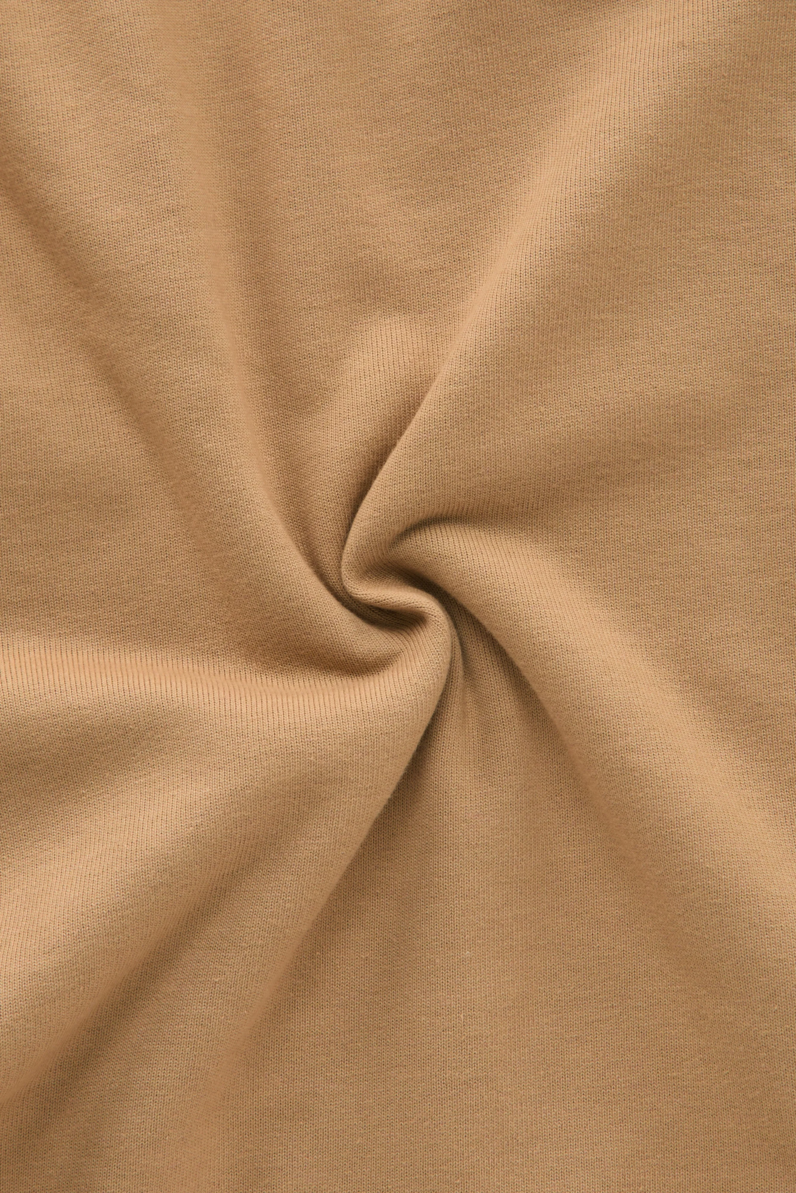 Cotton Cashmere Long Sleeve Zip-Up Hoodie Caramel sold by Wolf vs Goat product image thumbnail 4