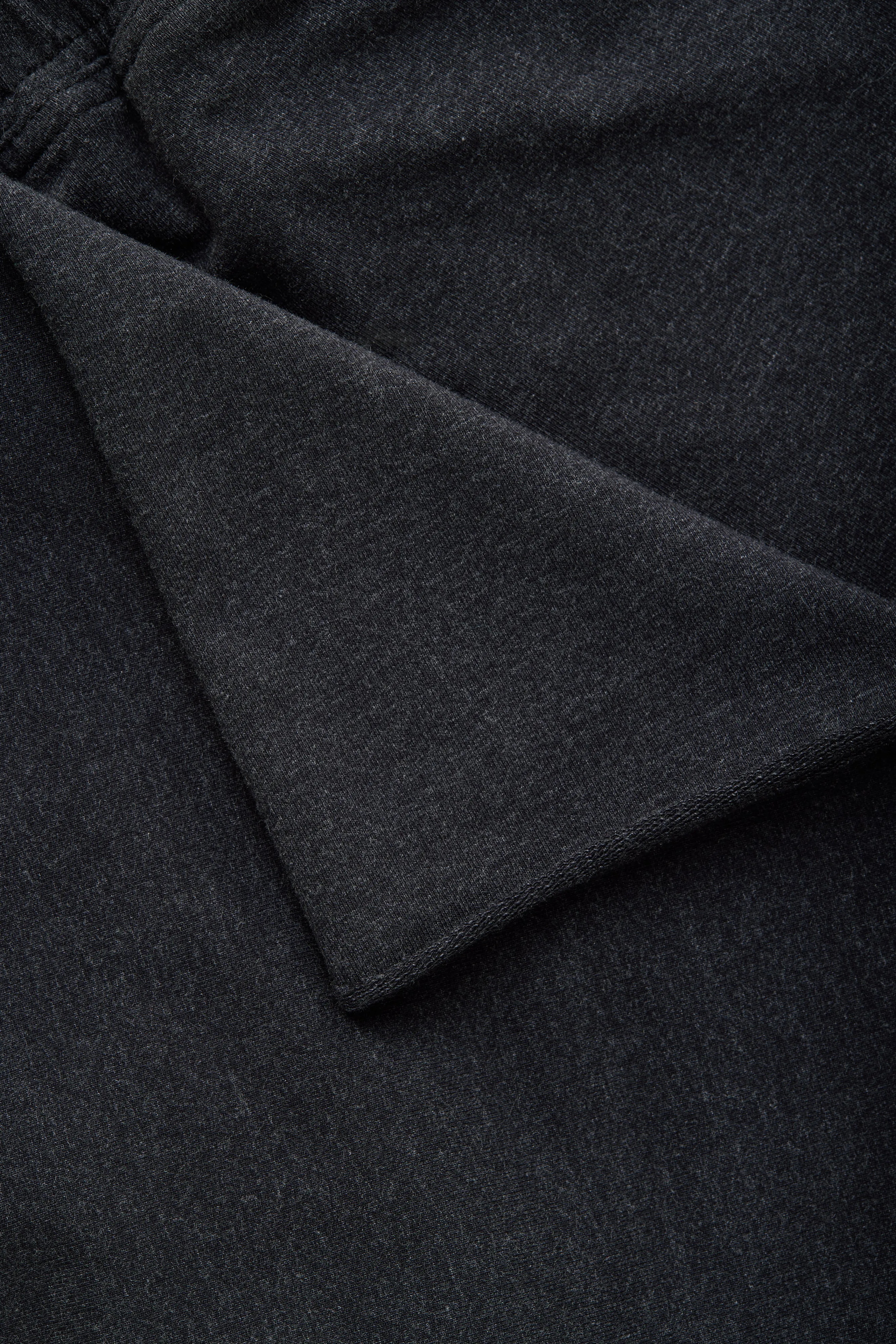 Bamboo Sorona Sweatshorts Rolled Hem Black sold by Wolf vs Goat product image thumbnail 5