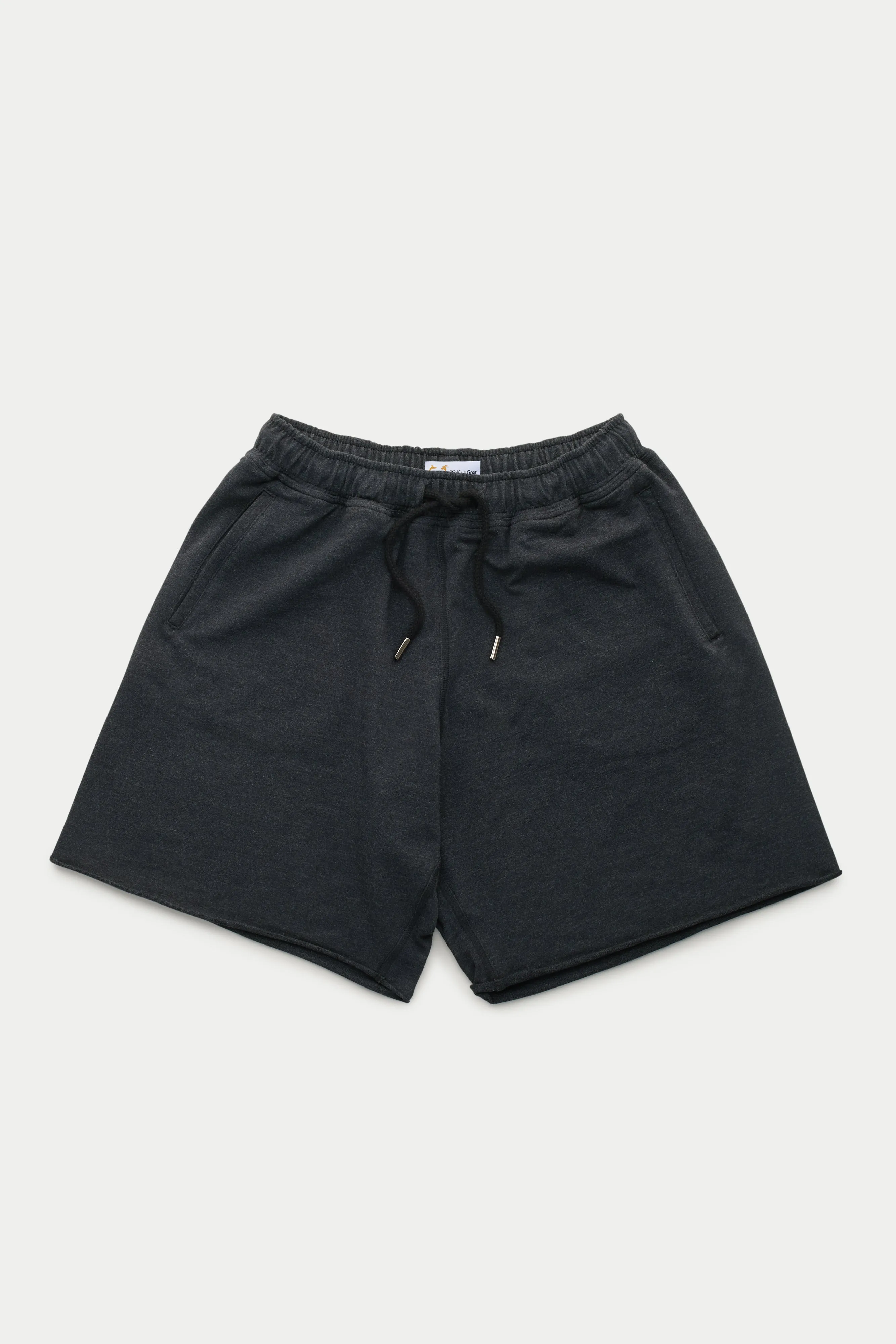 Bamboo Sorona Sweatshorts Rolled Hem Black sold by Wolf vs Goat