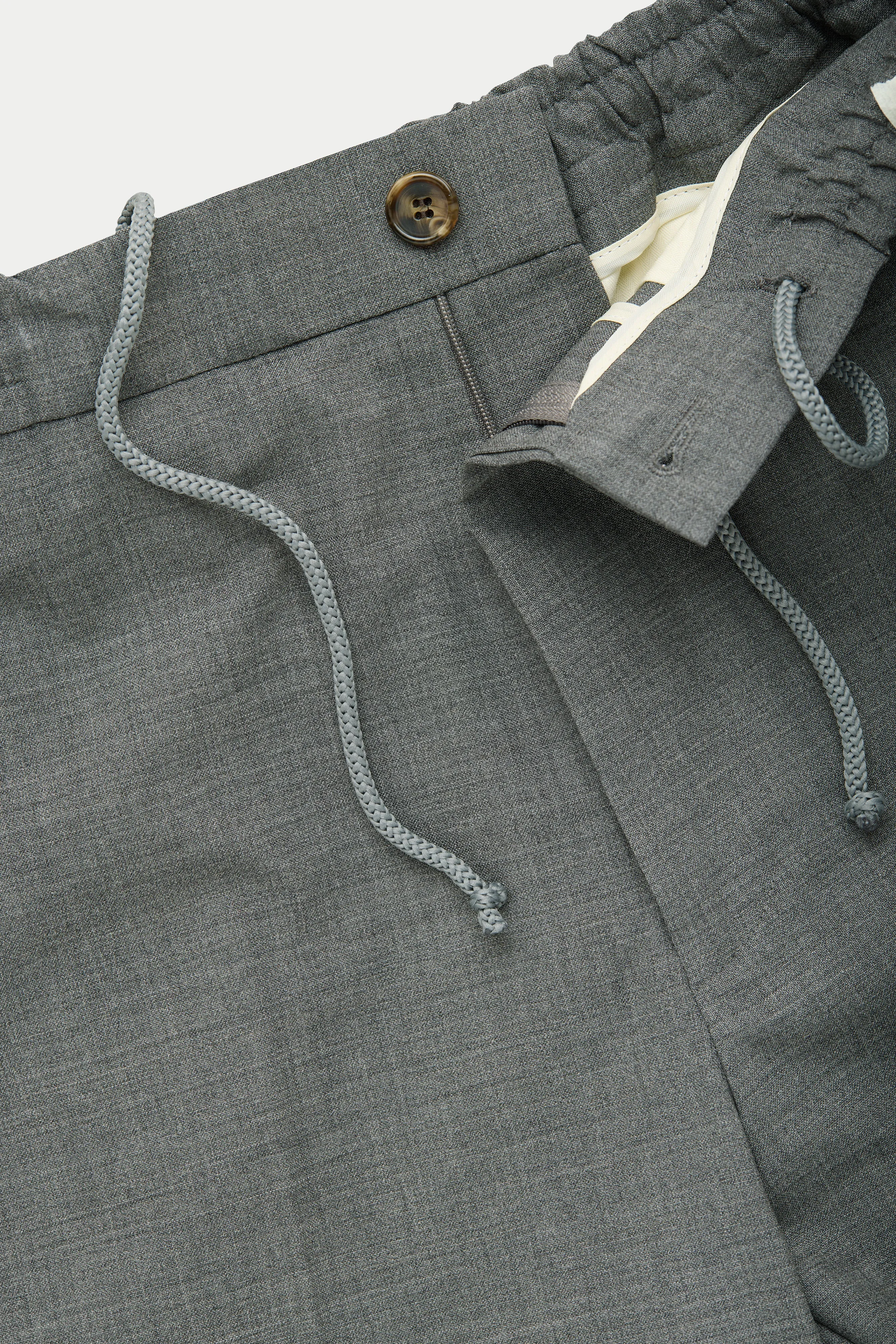 Wool Stretch Easy Pants Grey sold by Wolf vs Goat product image thumbnail 2