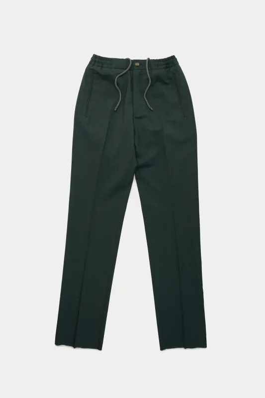 Wool Stretch Easy Pants Dark Green sold by Wolf vs Goat