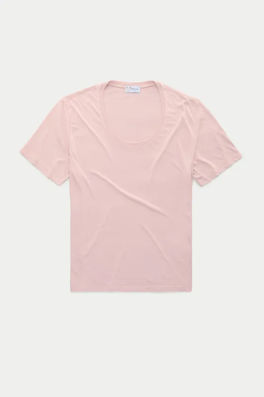 Shaggy Scoop Neck Tee Lotus sold by Wolf vs Goat