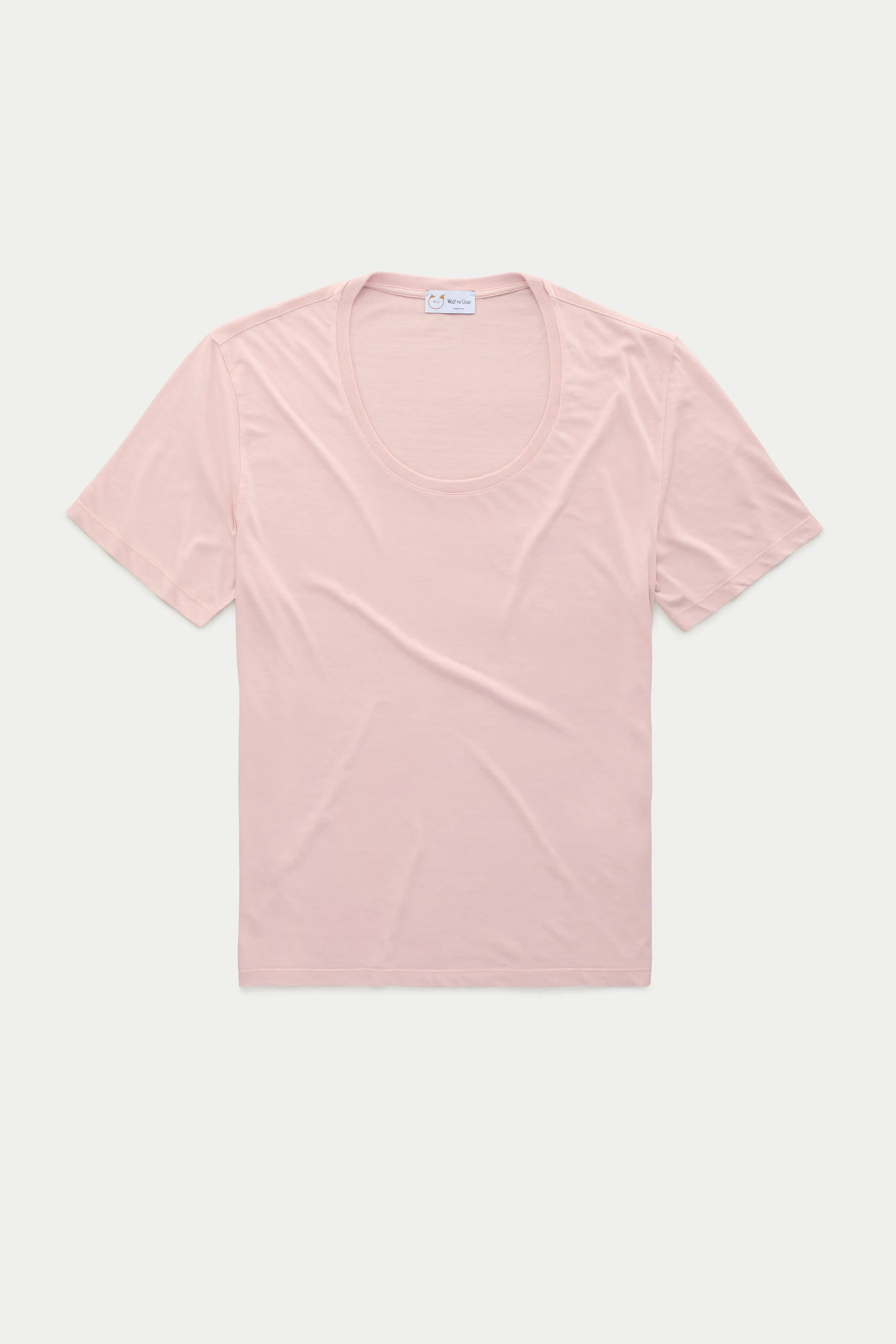 Shaggy Scoop Neck Tee Lotus sold by Wolf vs Goat