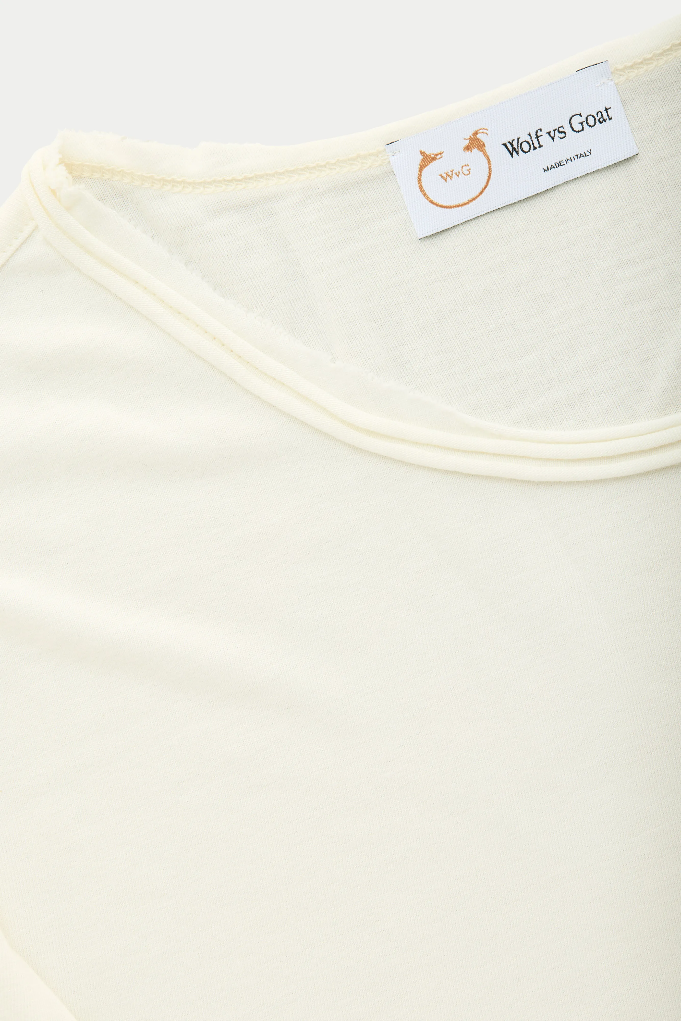 Bamboo Sorona Short Sleeve Roll Neck T-Shirt Snow White sold by Wolf vs Goat product image thumbnail 3