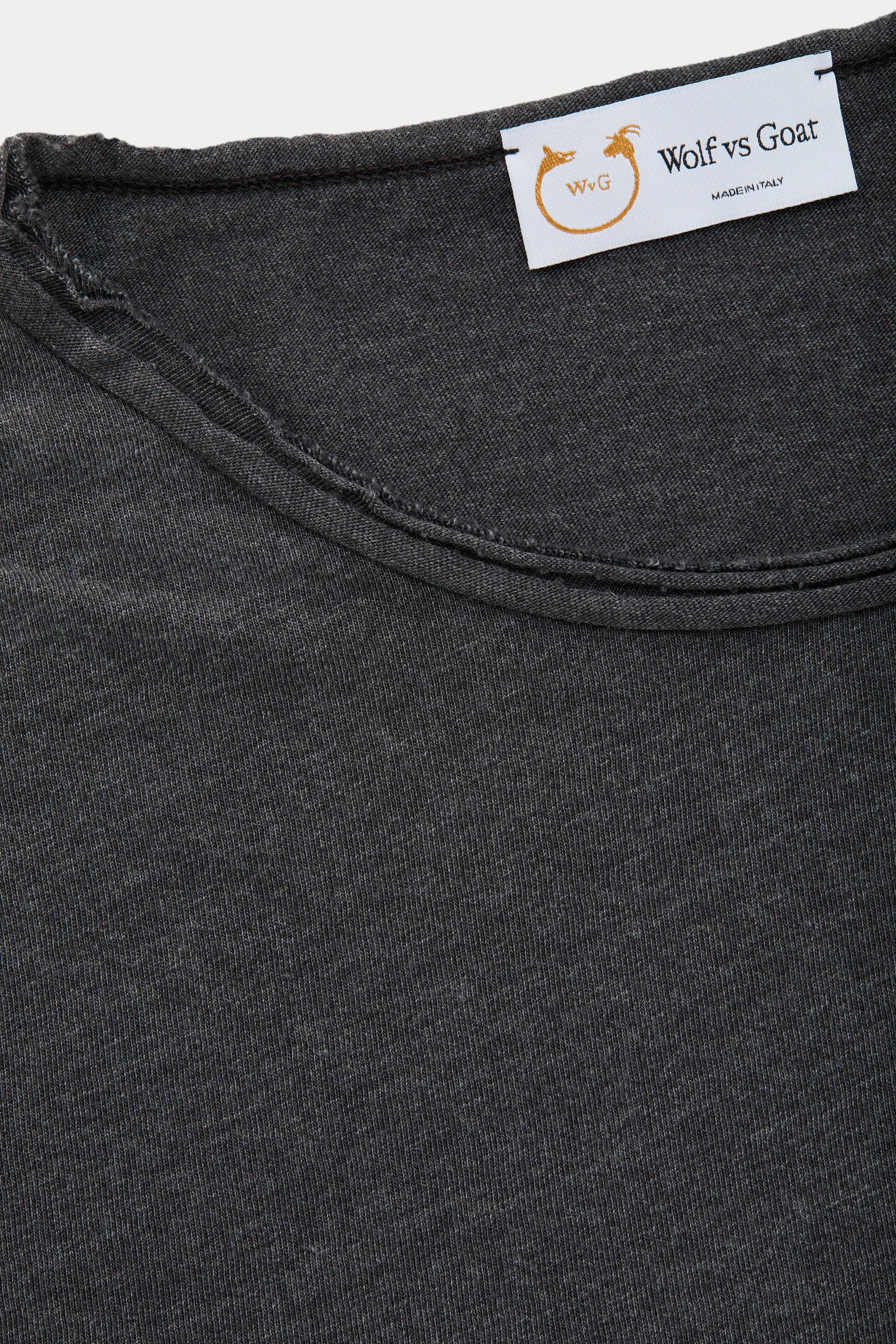 Bamboo Sorona Short Sleeve Roll Neck T-Shirt Black Beauty sold by Wolf vs Goat product image thumbnail 3