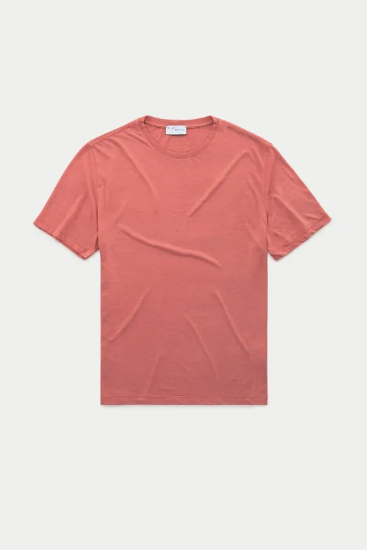 Bamboo Sorona Short Sleeve Crew Neck T-Shirt Cranberry sold by Wolf vs Goat