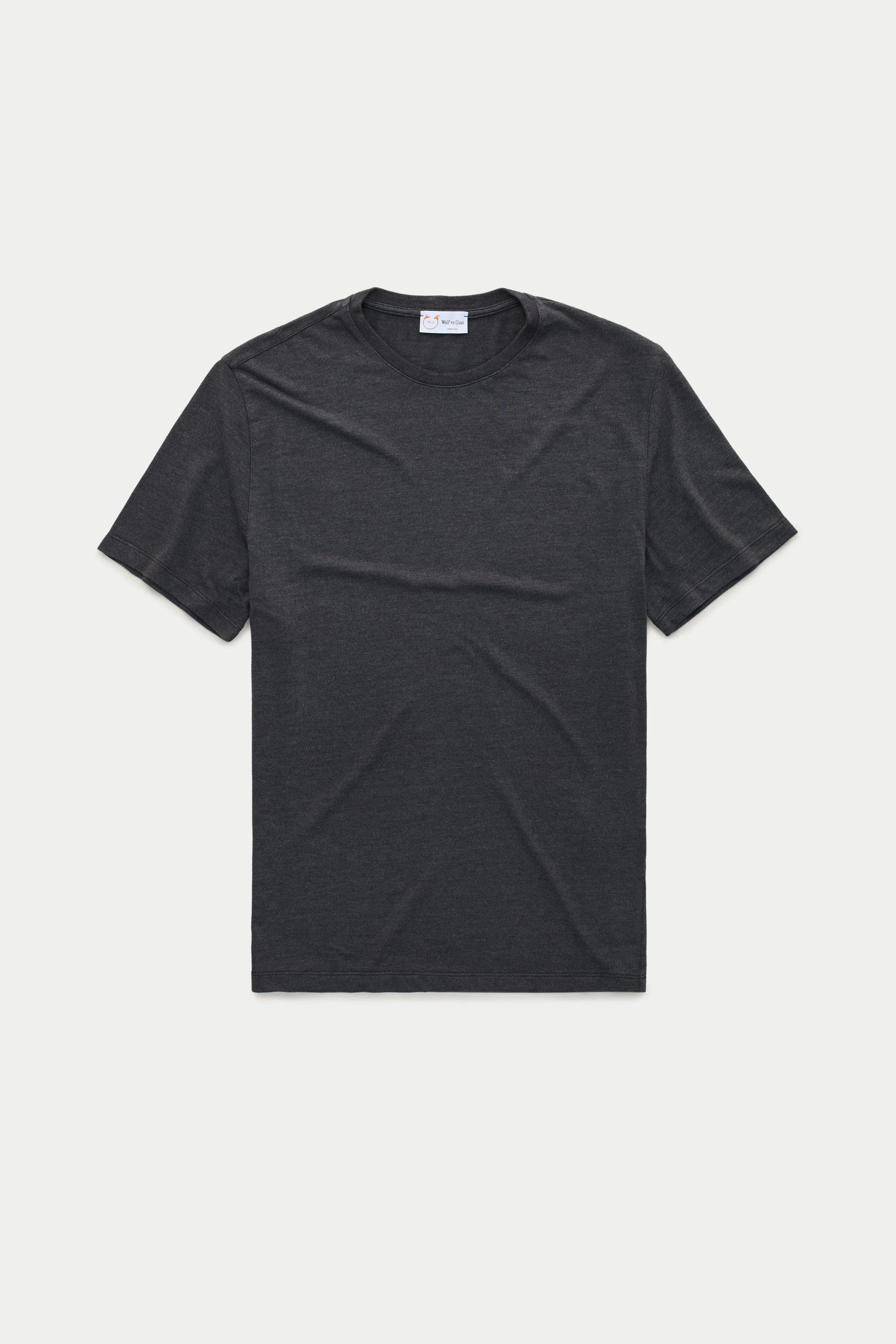 Bamboo Sorona Short Sleeve Crew Neck T-Shirt Black Beauty sold by Wolf vs Goat