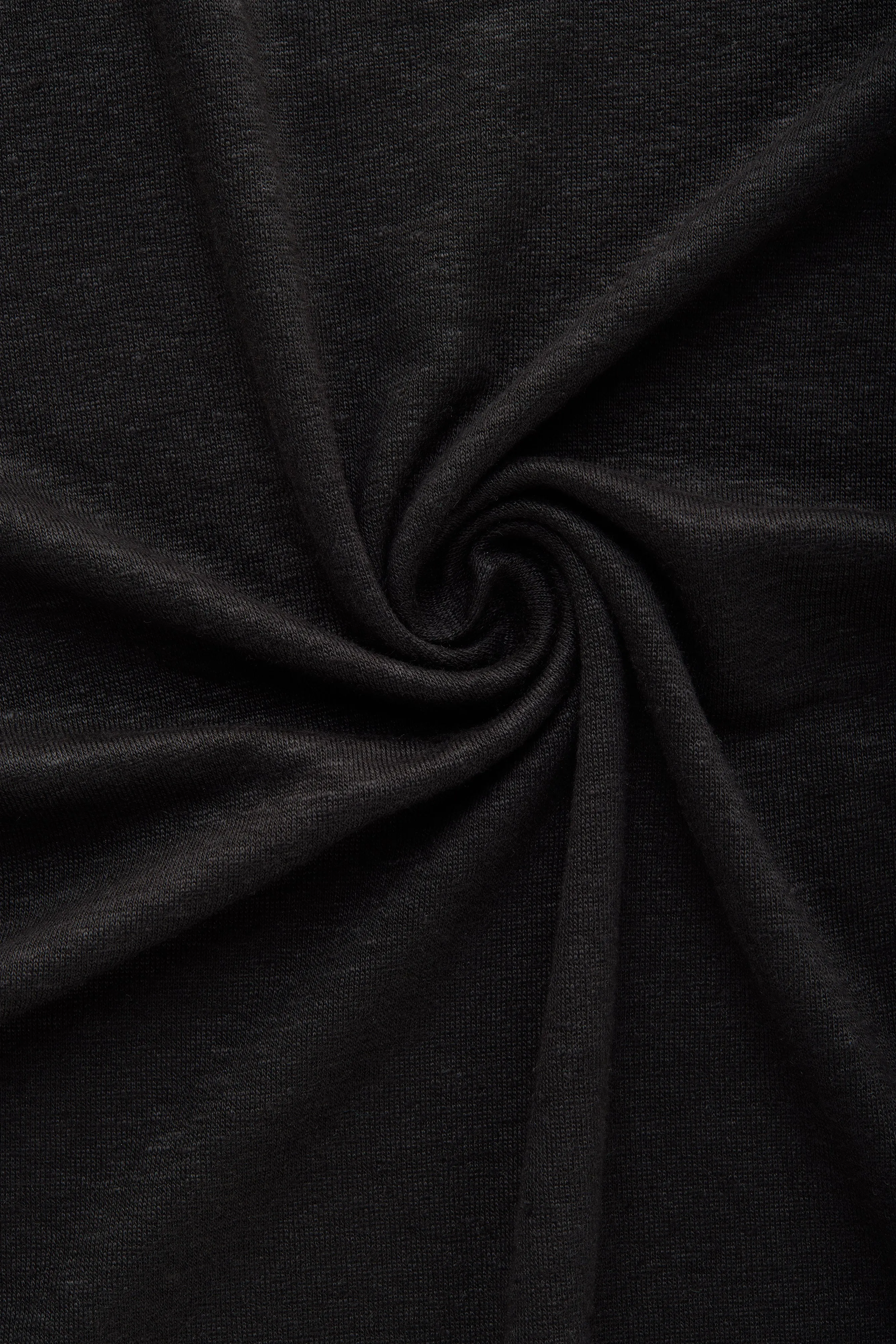 Short Sleeve Linen Crew Neck Tee Black Beauty sold by Wolf vs Goat product image thumbnail 4