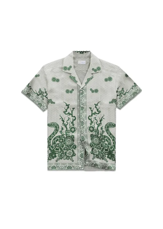 Silk Bowling Shirt Year of the Snake Print sold by Wolf vs Goat