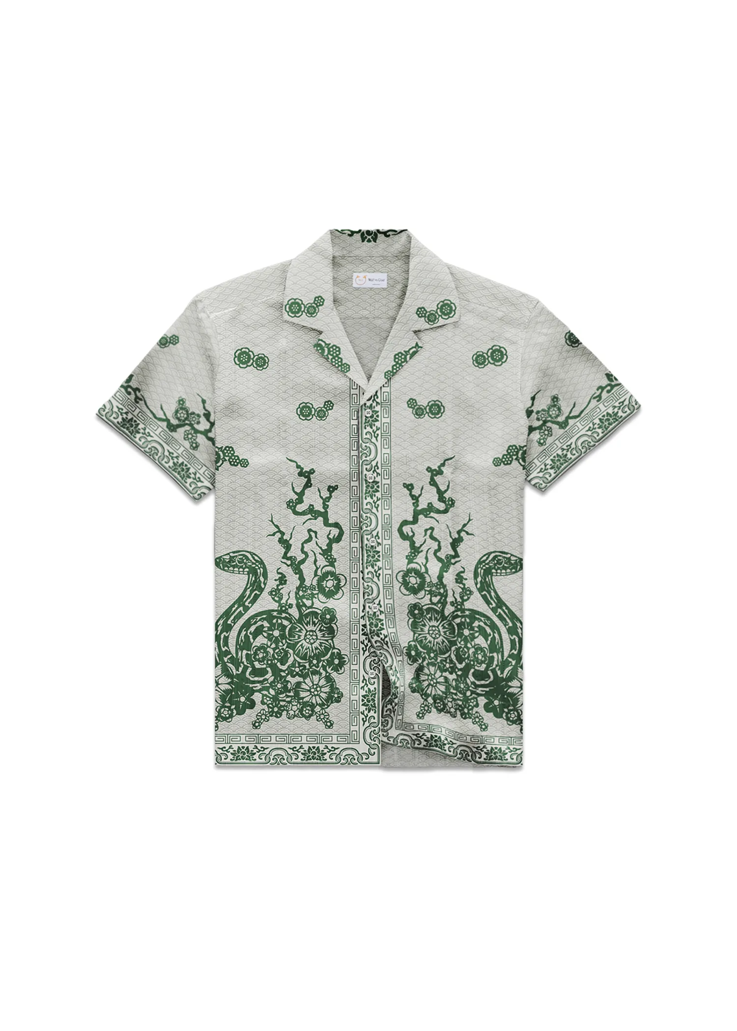 Silk Bowling Shirt Year of the Snake Print sold by Wolf vs Goat