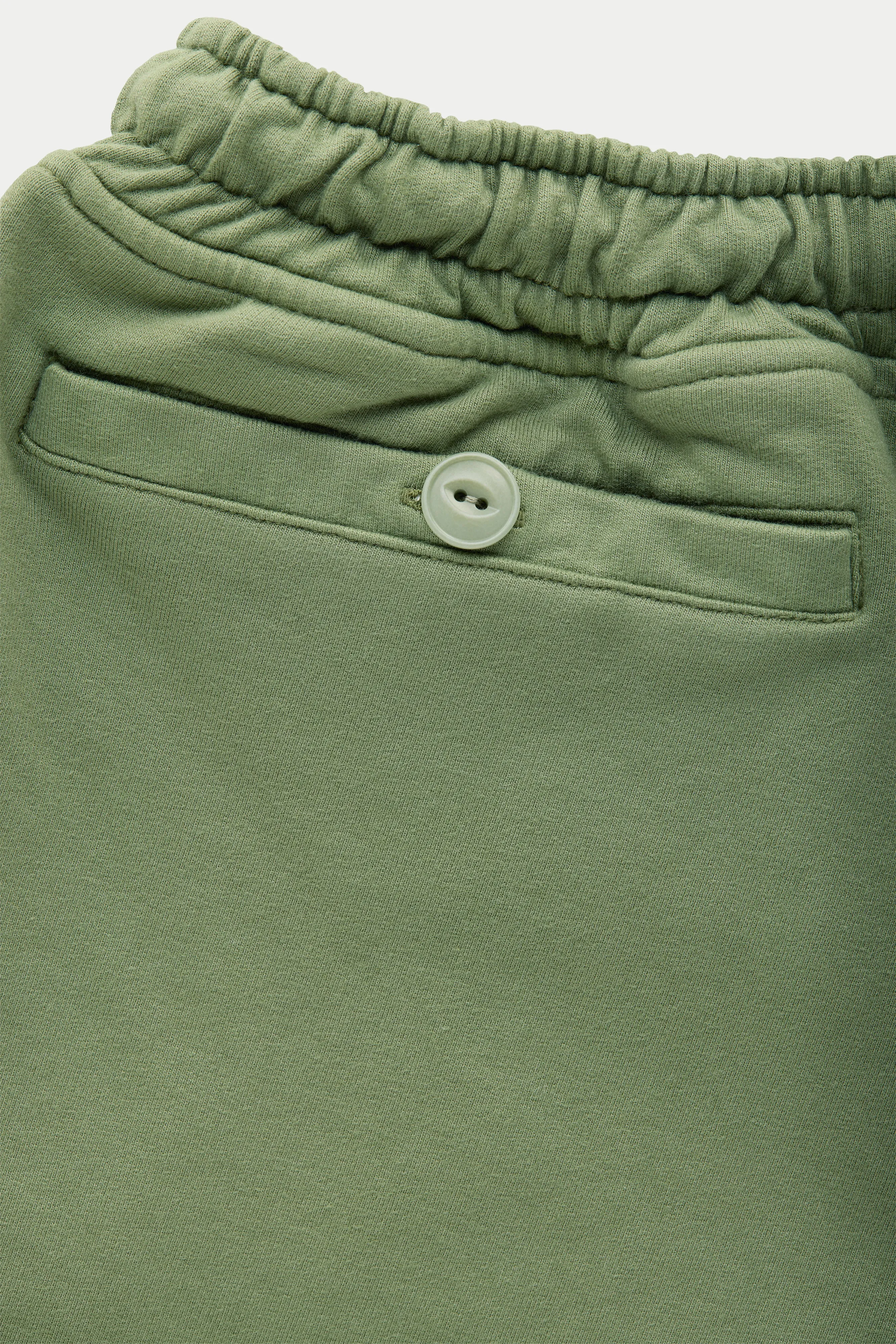 Cotton Modal Sweatshorts Olivine sold by Wolf vs Goat product image thumbnail 3