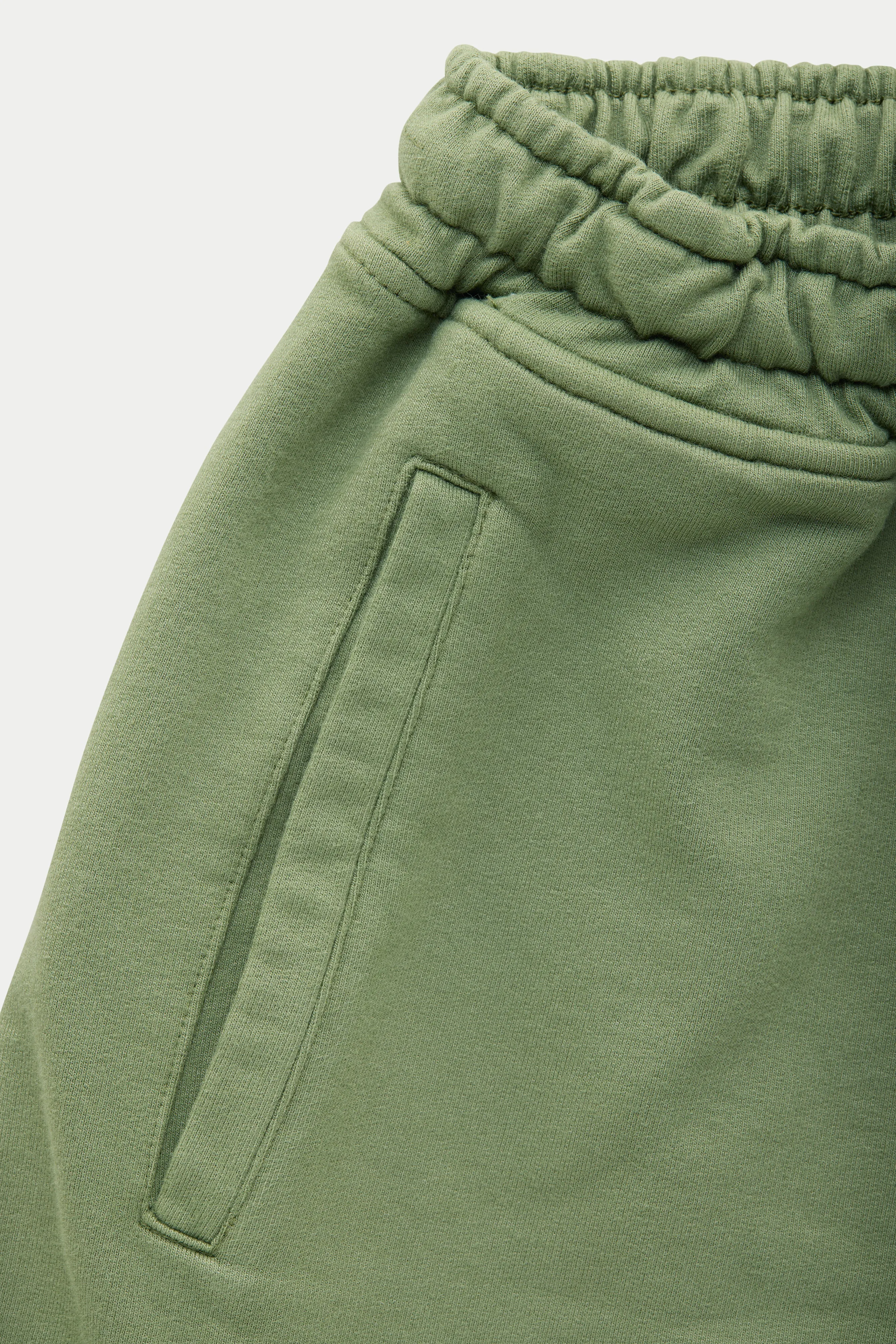 Cotton Modal Sweatshorts Olivine sold by Wolf vs Goat product image thumbnail 5