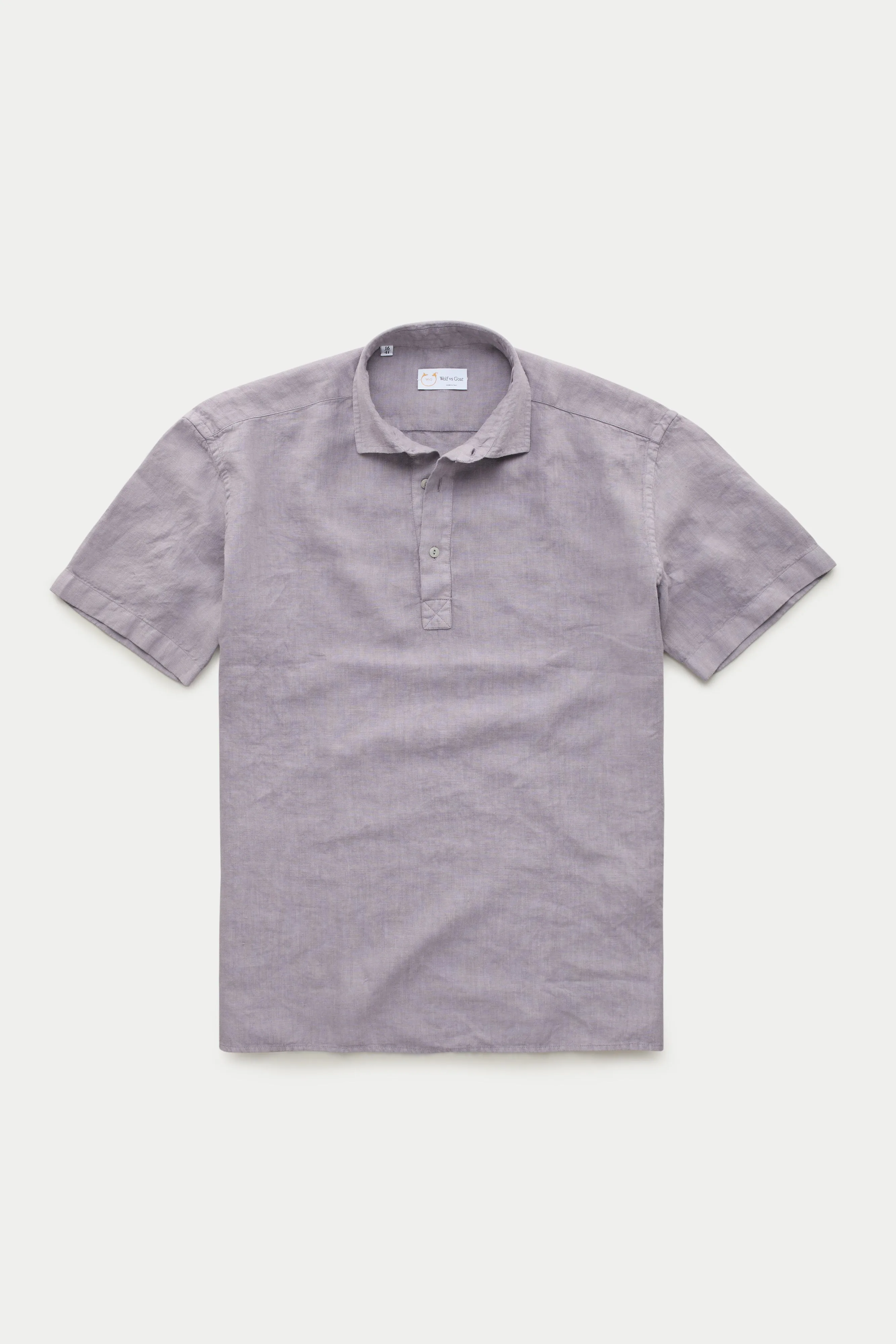 Linen Pop Over Shirt Lavender Aura sold by Wolf vs Goat