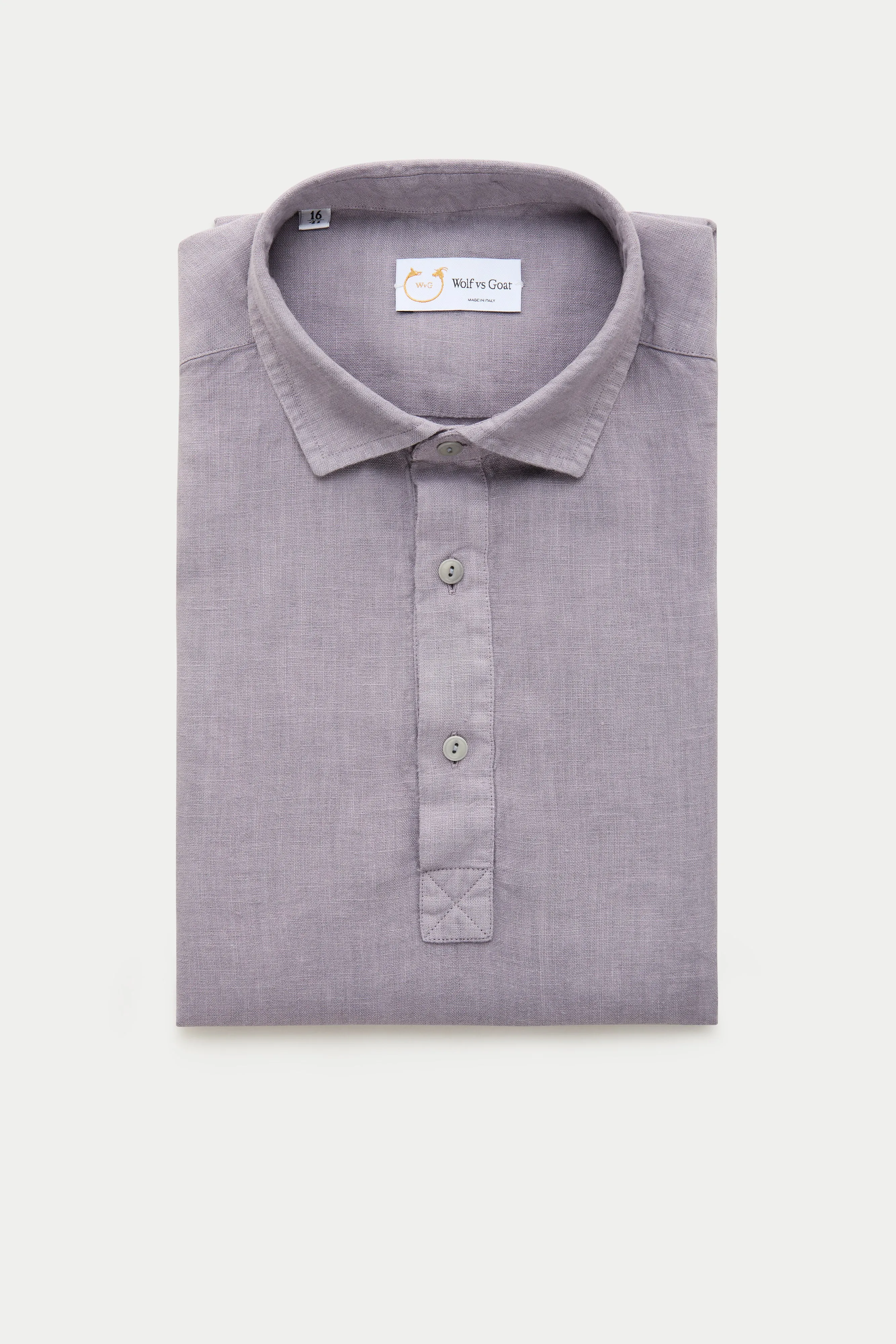 Linen Pop Over Shirt Lavender Aura sold by Wolf vs Goat product image thumbnail 2