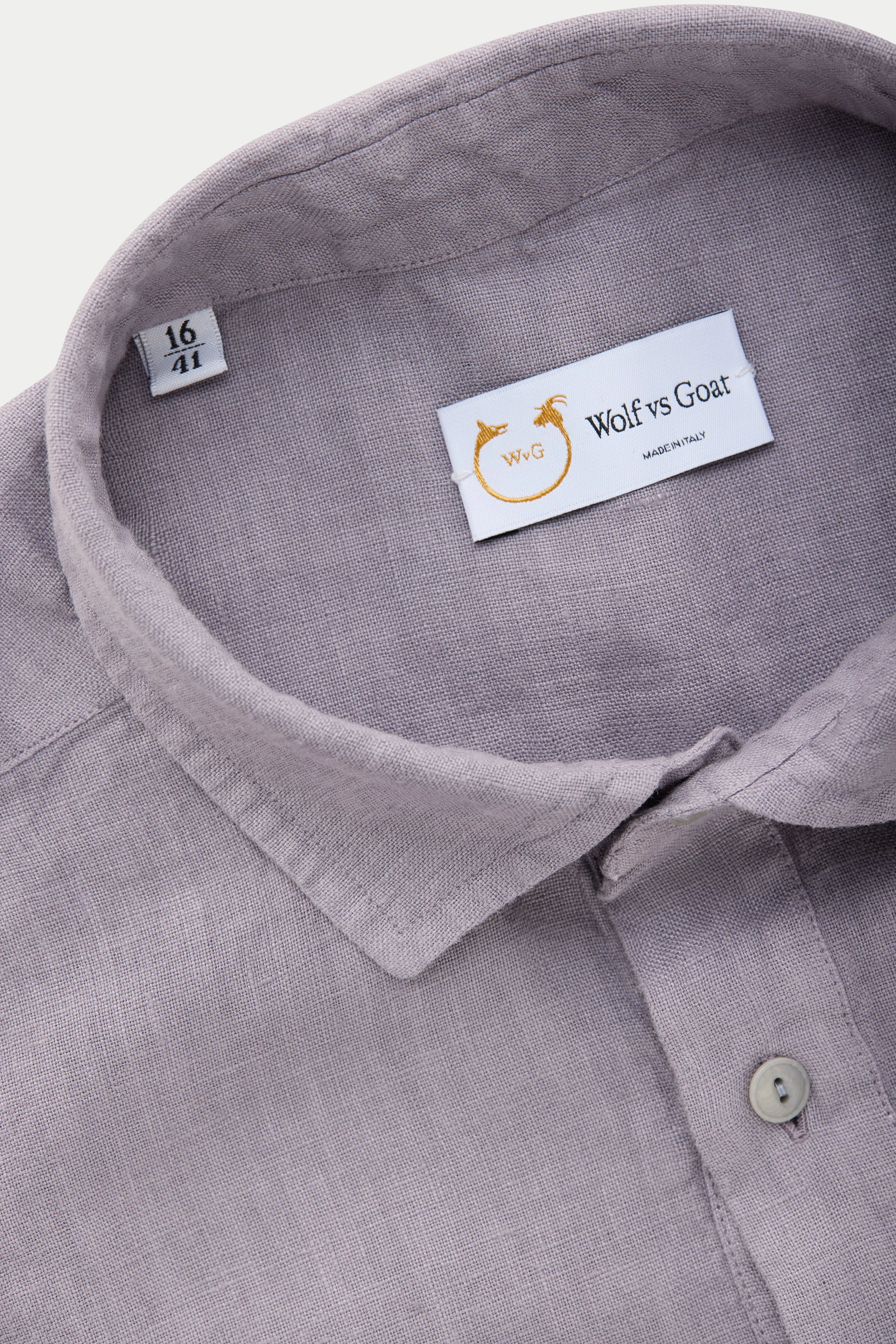 Linen Pop Over Shirt Lavender Aura sold by Wolf vs Goat product image thumbnail 4