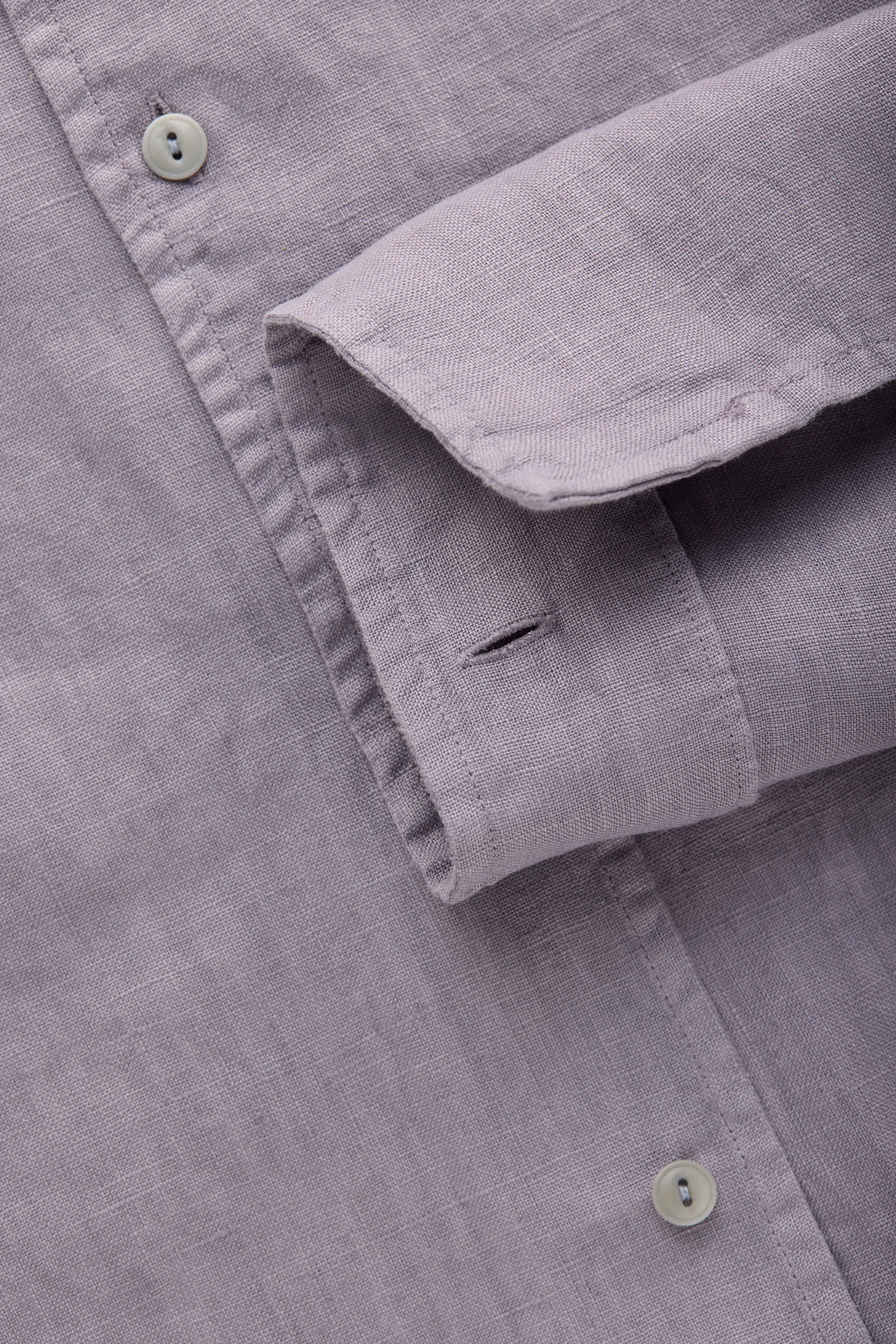 Linen Bowling Shirt Lavender Aura sold by Wolf vs Goat product image thumbnail 5