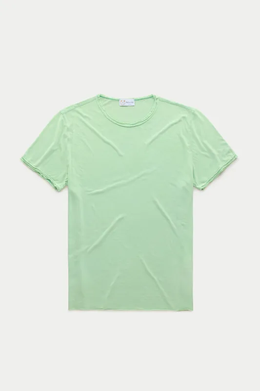 Light Weight Bamboo Sorona Short Sleeve Roll Neck T-Shirt Lychen sold by Wolf vs Goat