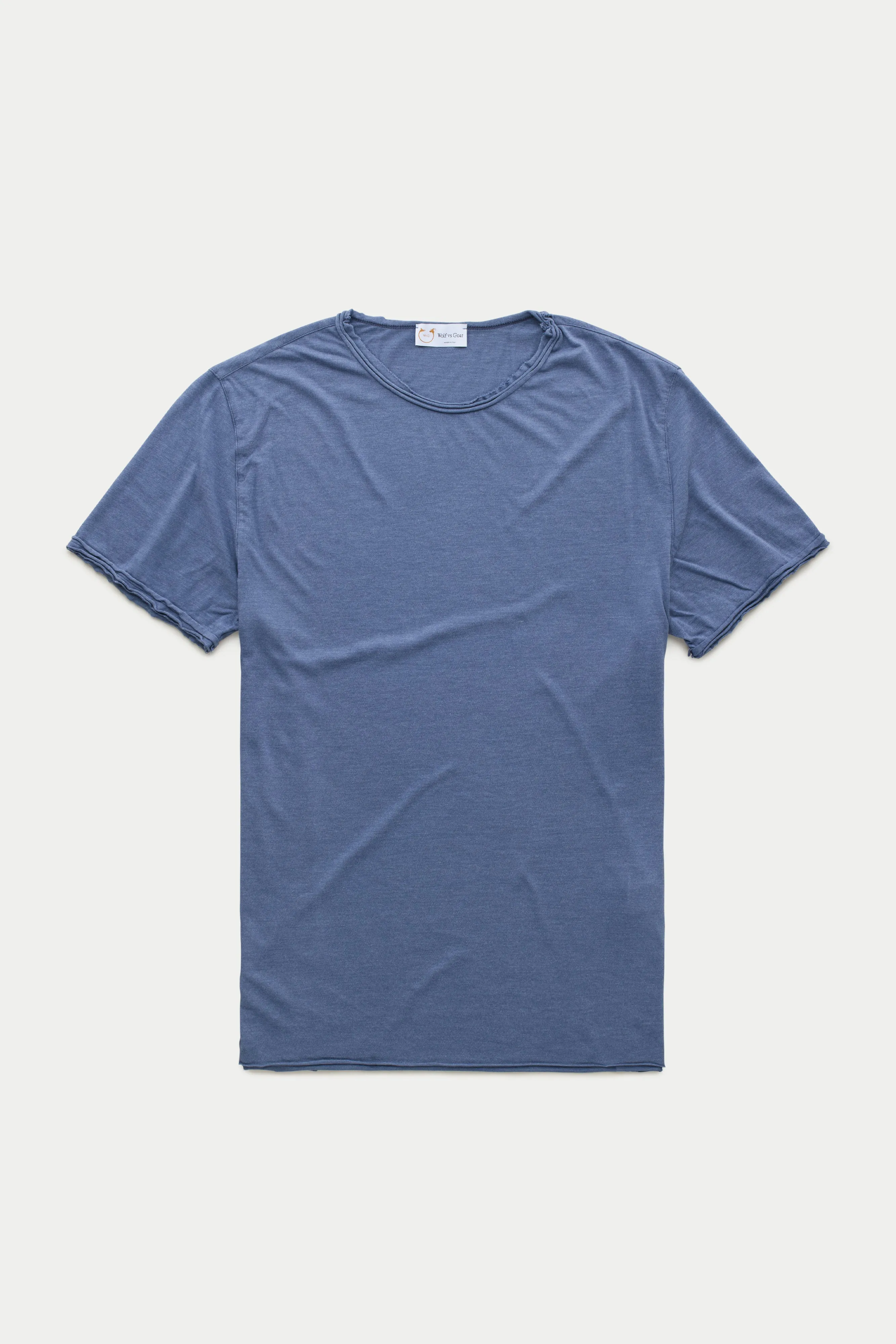 Light Weight Bamboo Sorona Short Sleeve Roll Neck T-Shirt Costal Fjord sold by Wolf vs Goat