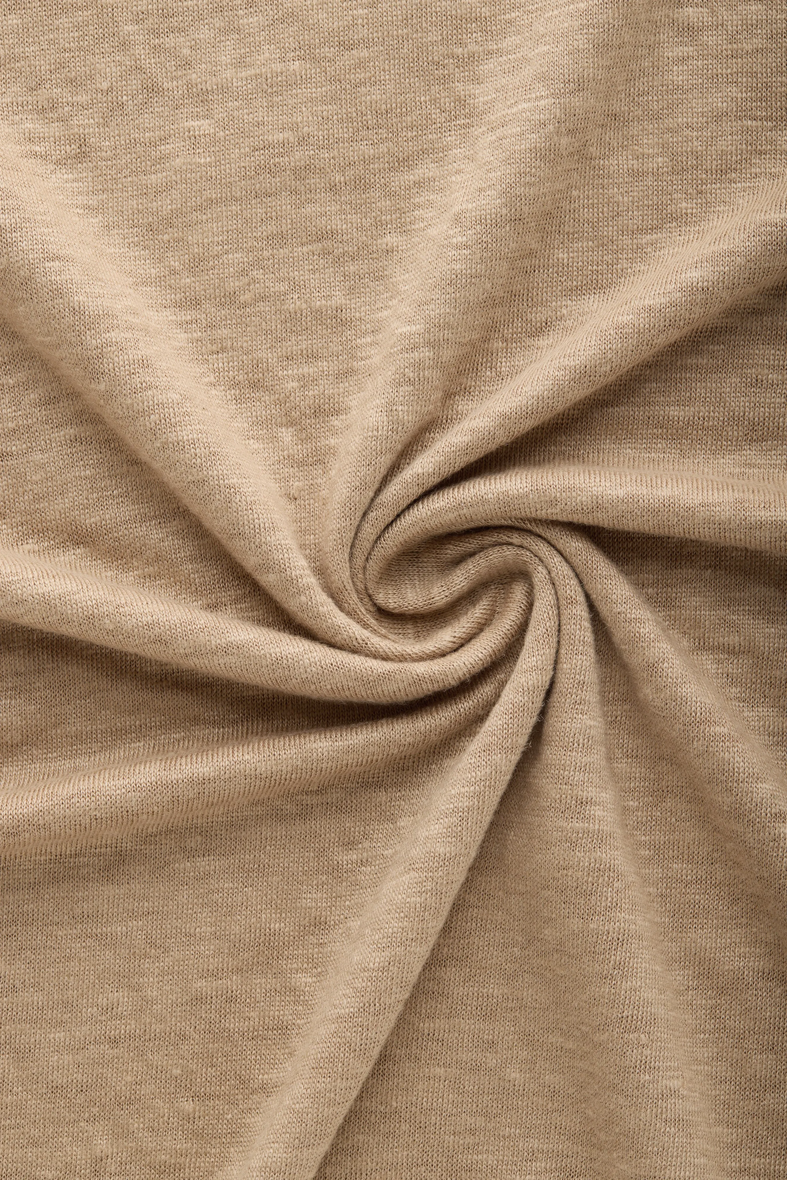 Short Sleeve Linen Crew Neck Tee Hazelnut sold by Wolf vs Goat product image thumbnail 4
