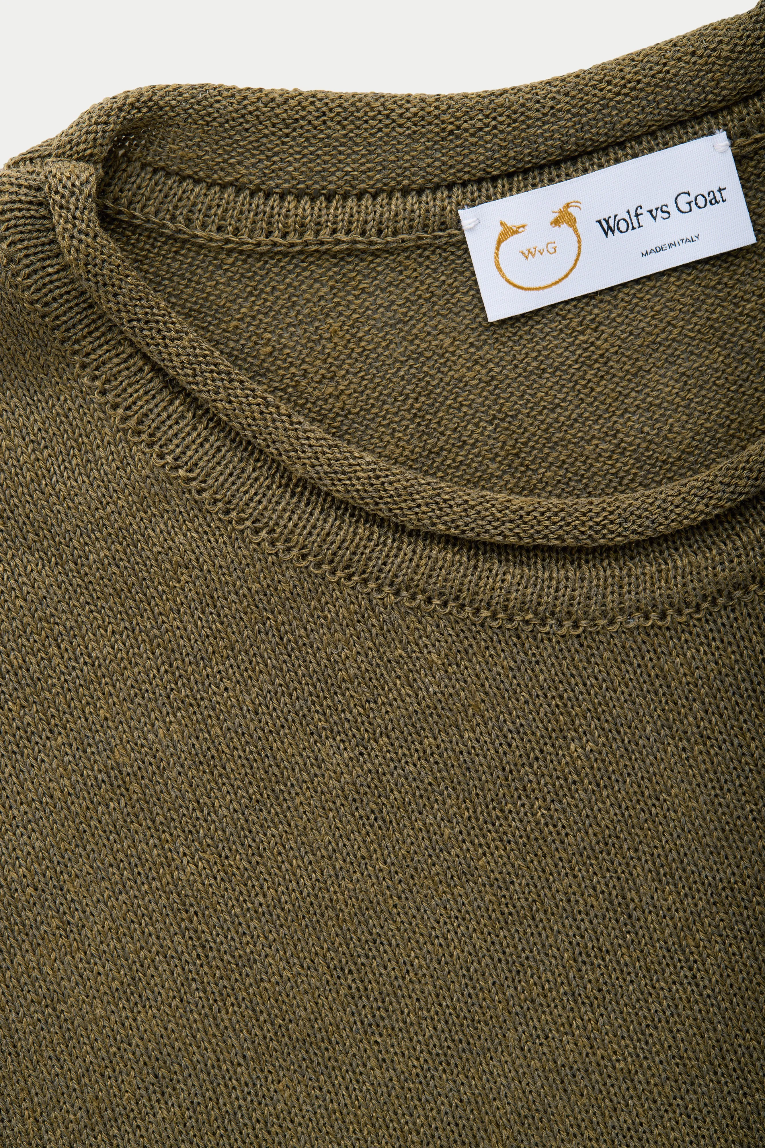 Long Sleeve Knitted Linen Cotton Roll Neck Forest sold by Wolf vs Goat product image thumbnail 3