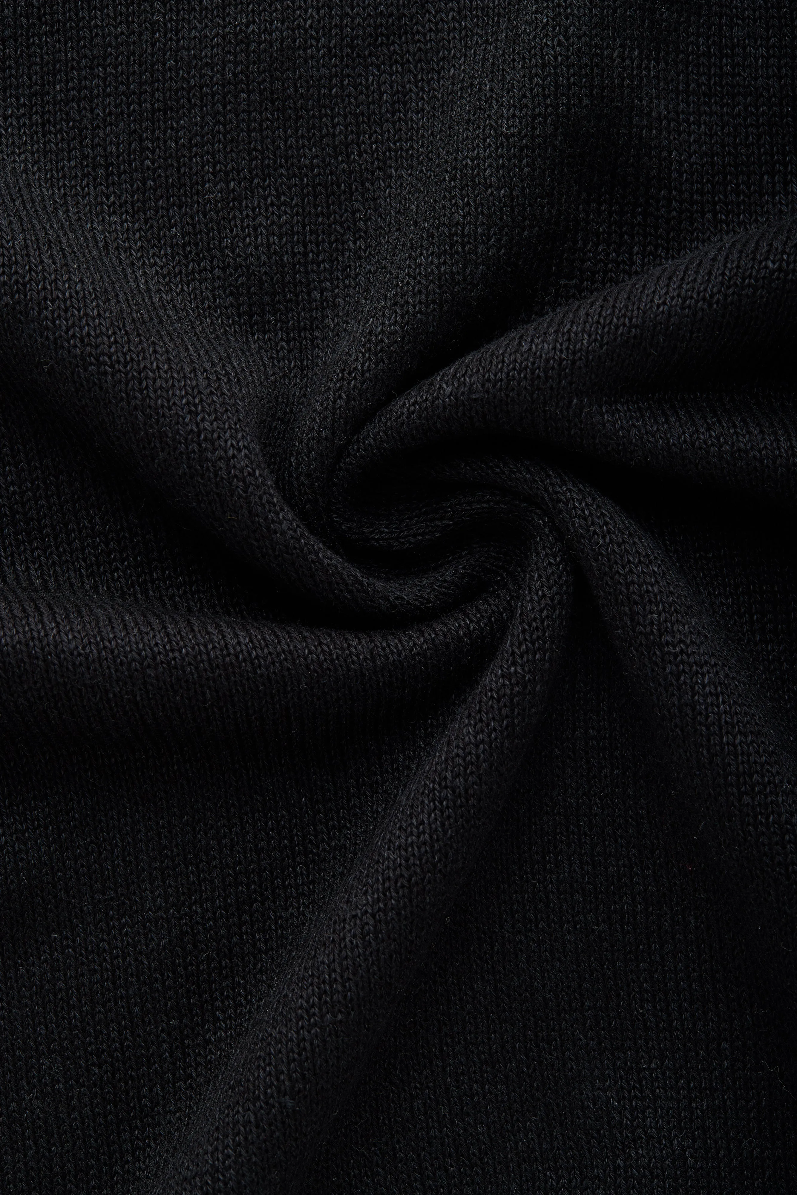 Long Sleeve Knitted Linen Cotton Roll Neck Black sold by Wolf vs Goat product image thumbnail 4
