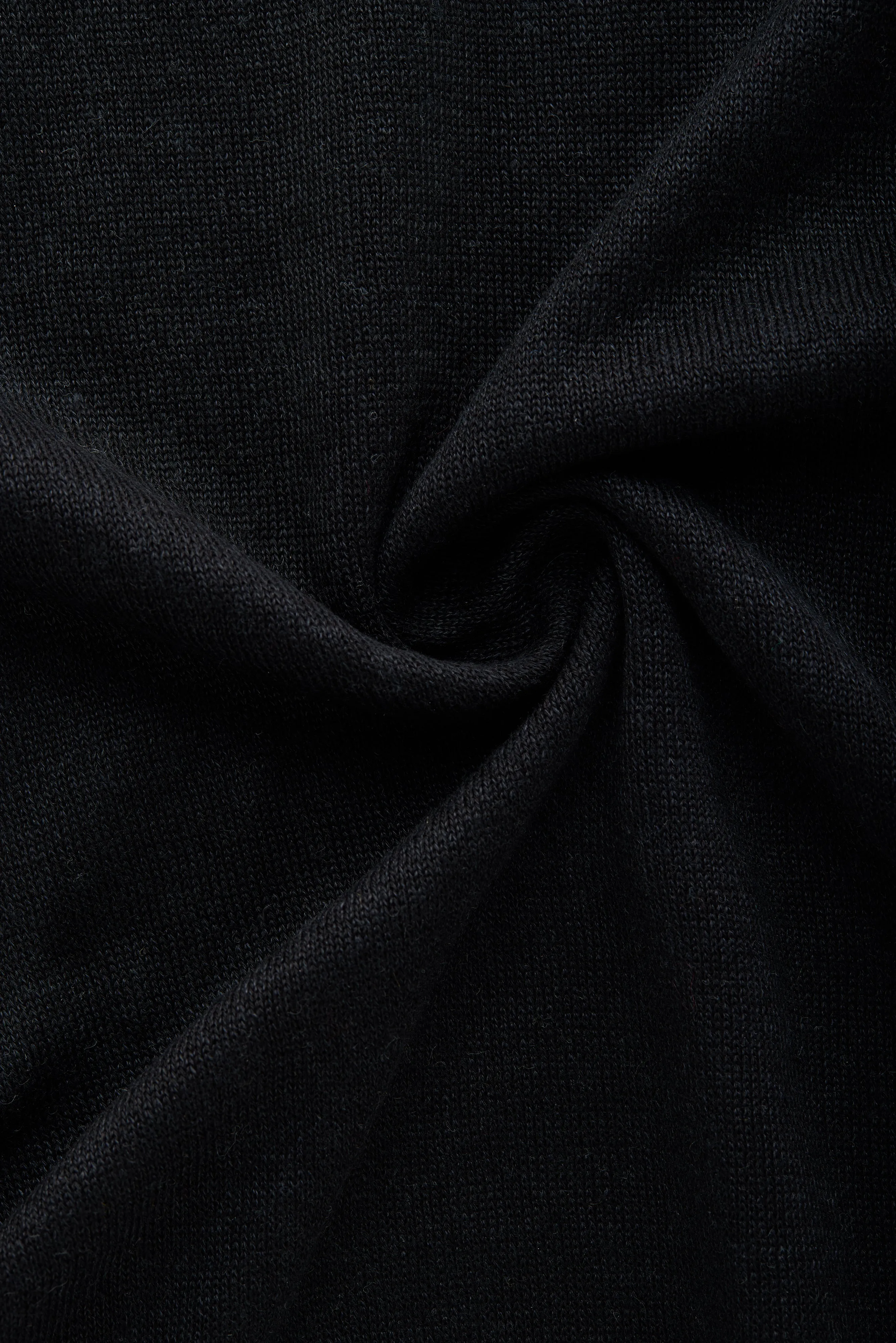 Short Sleeve Linen Cotton Knitted Crewneck Black sold by Wolf vs Goat product image thumbnail 4